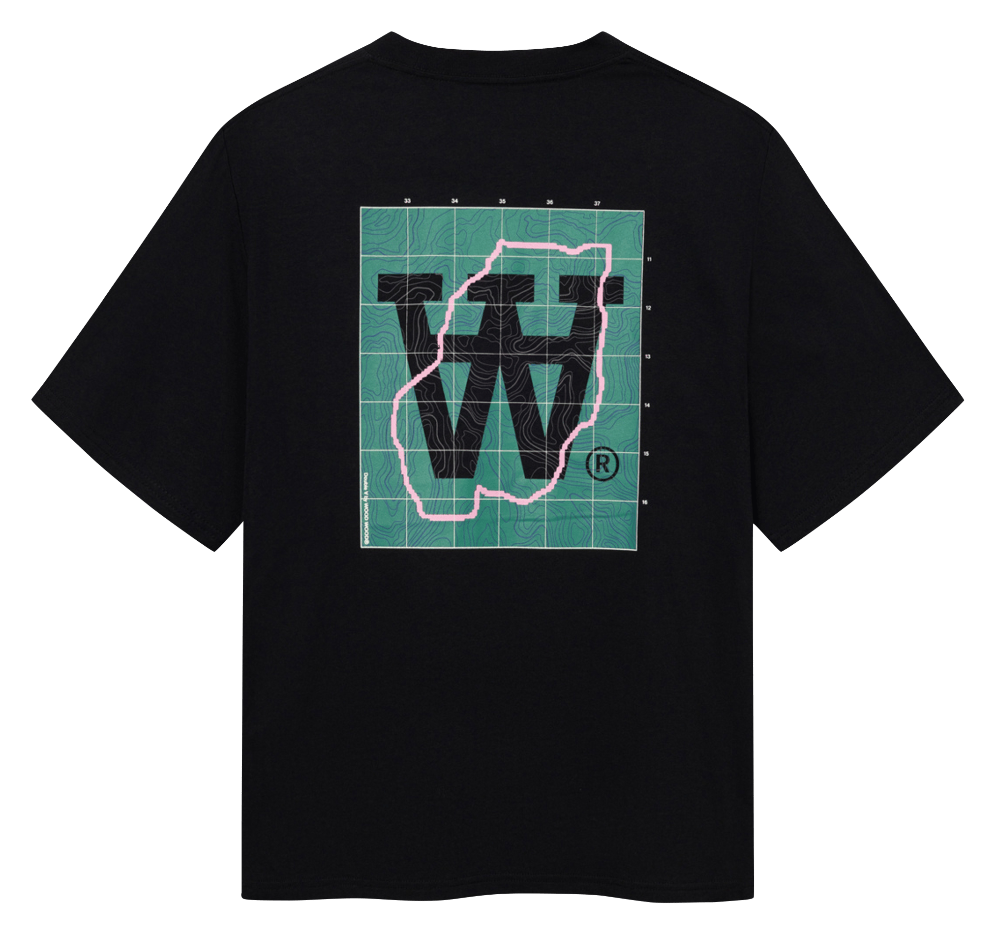 Round-neck cotton T-shirt | Black WOOD WOOD Men