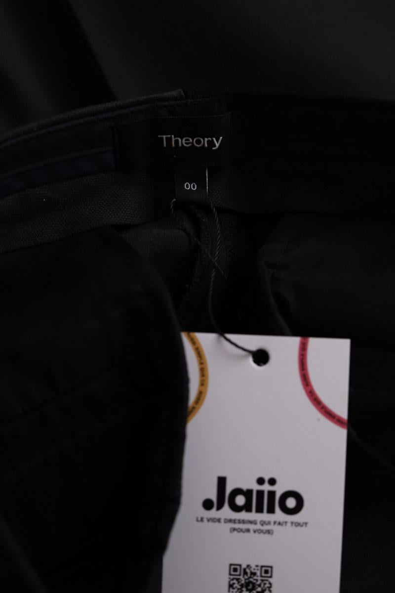 Straight-cut pants THEORY - Seconde Main Black