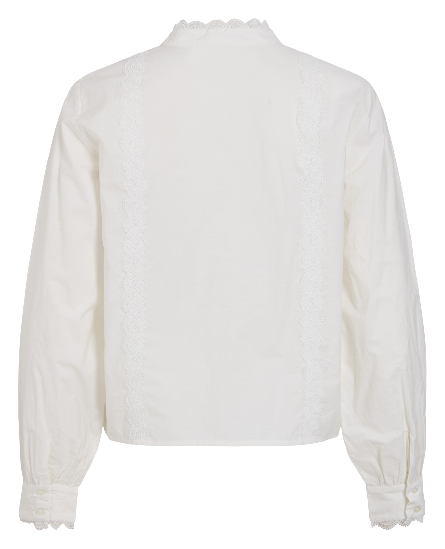 Straight-cut buttoned shirt VILA White