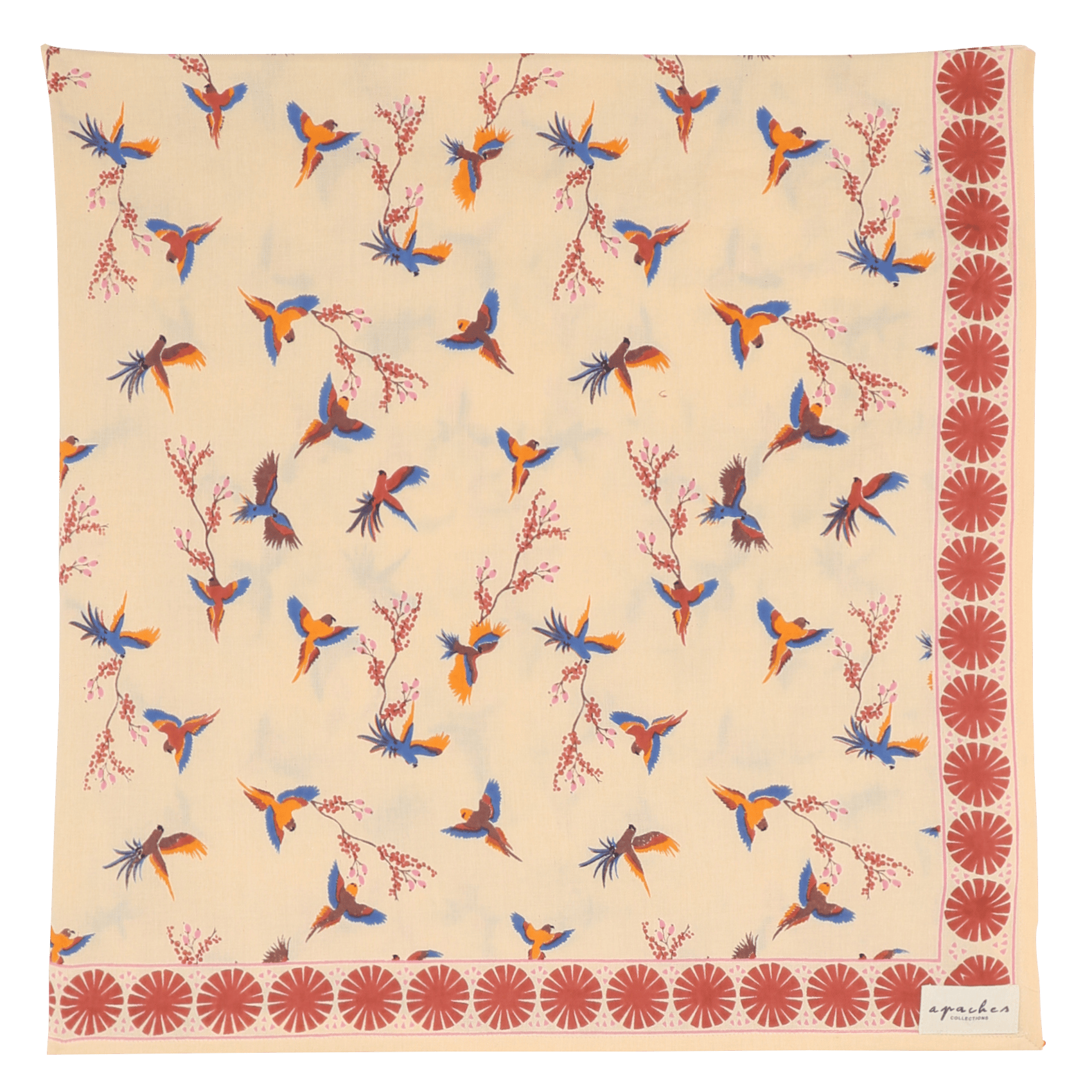 Baumwolltuch mit Print APACHES COLLECTIONS Rosa