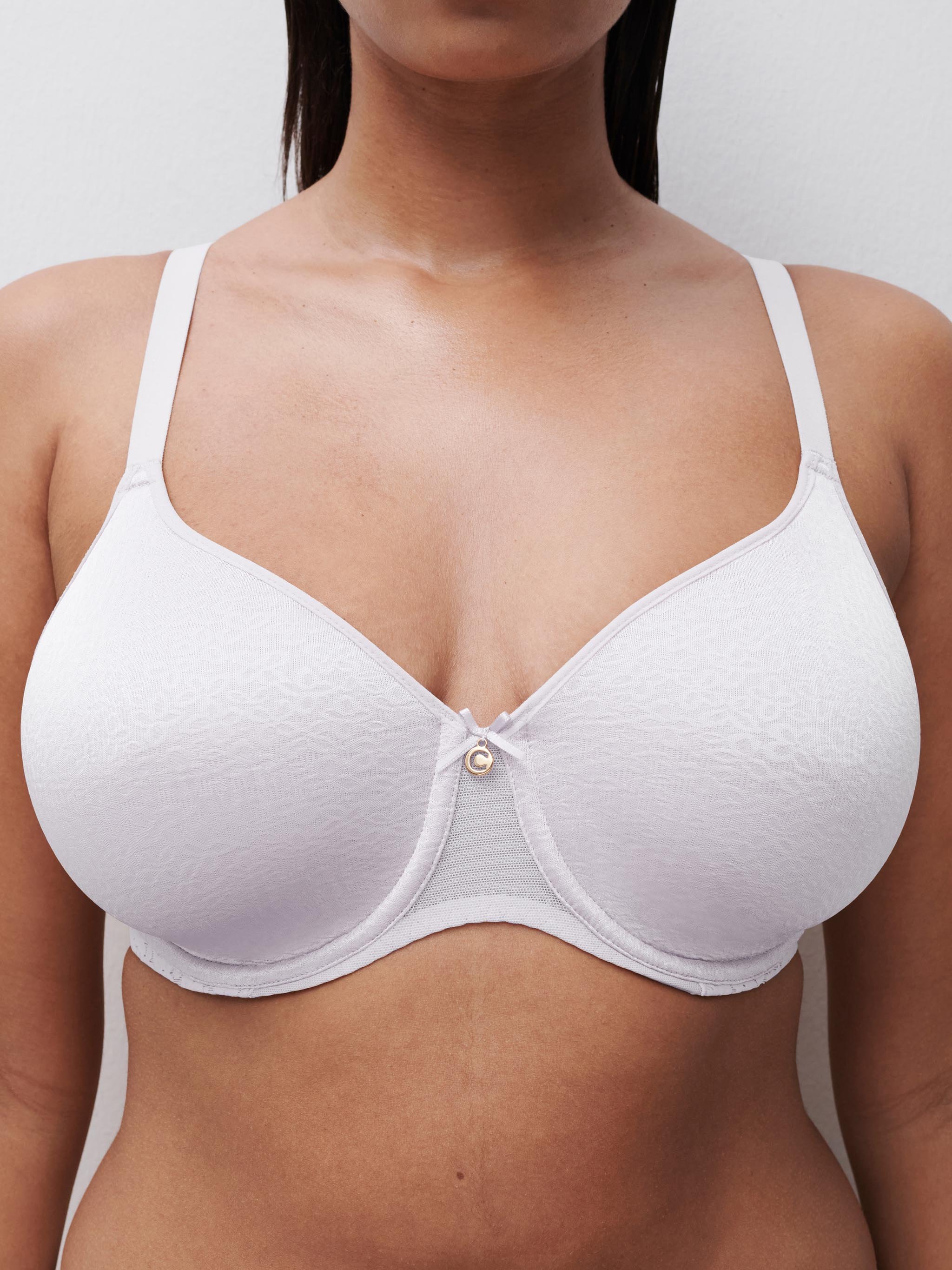 Lace spacer full cup bra CHANTELLE White