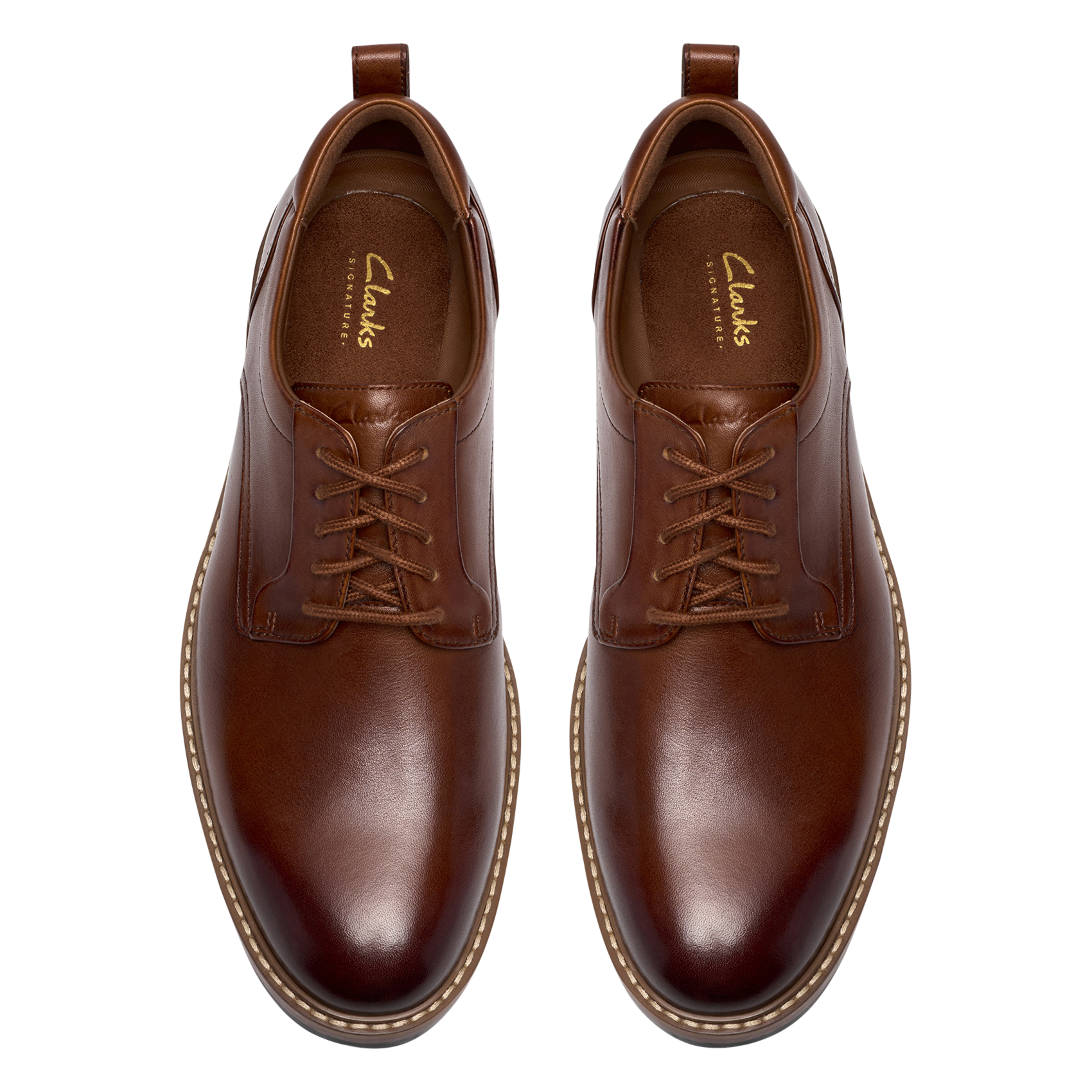 Derbies à lacets en cuir CLARKS Marron