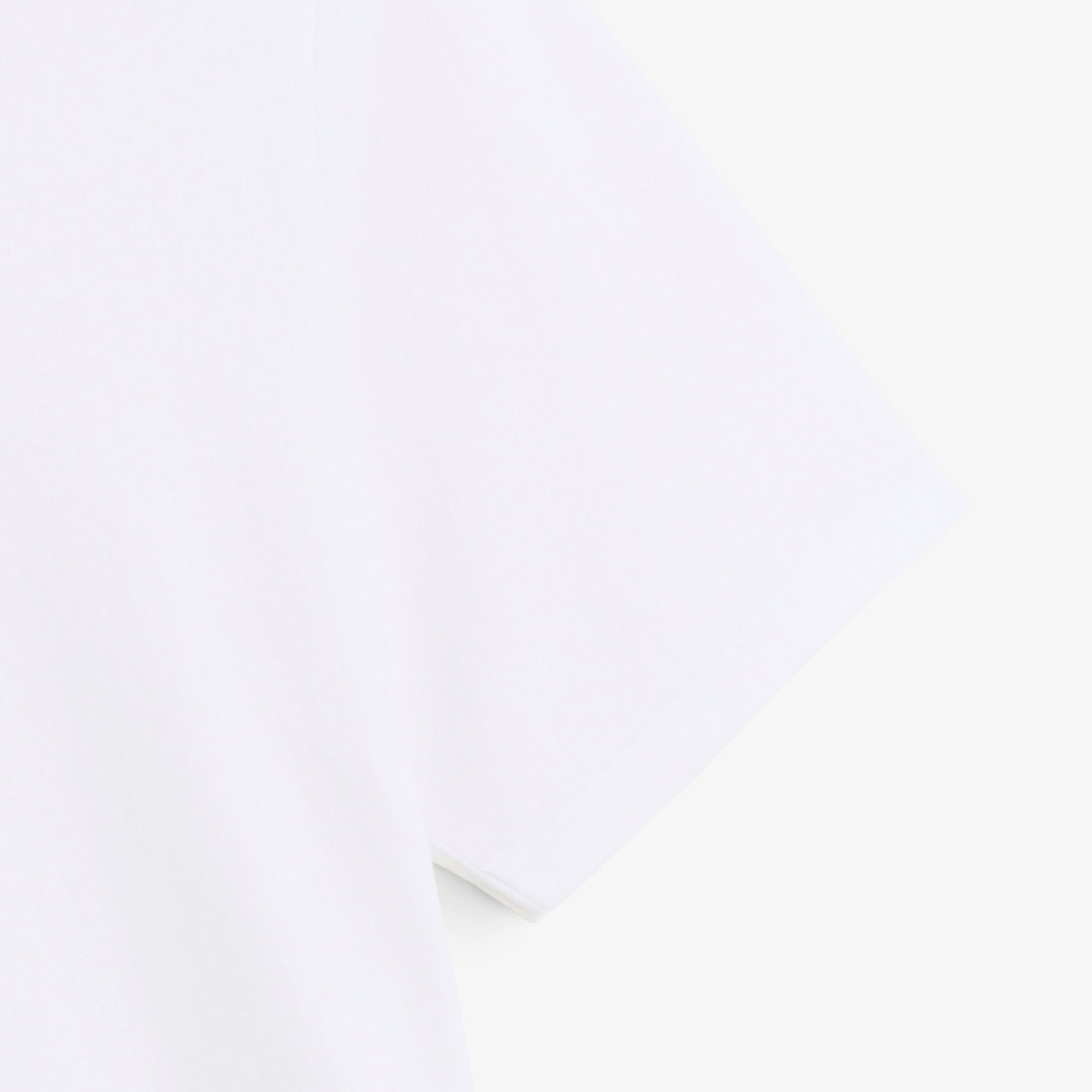 Short-sleeved white linen blend T-shirt SERGE BLANCO White