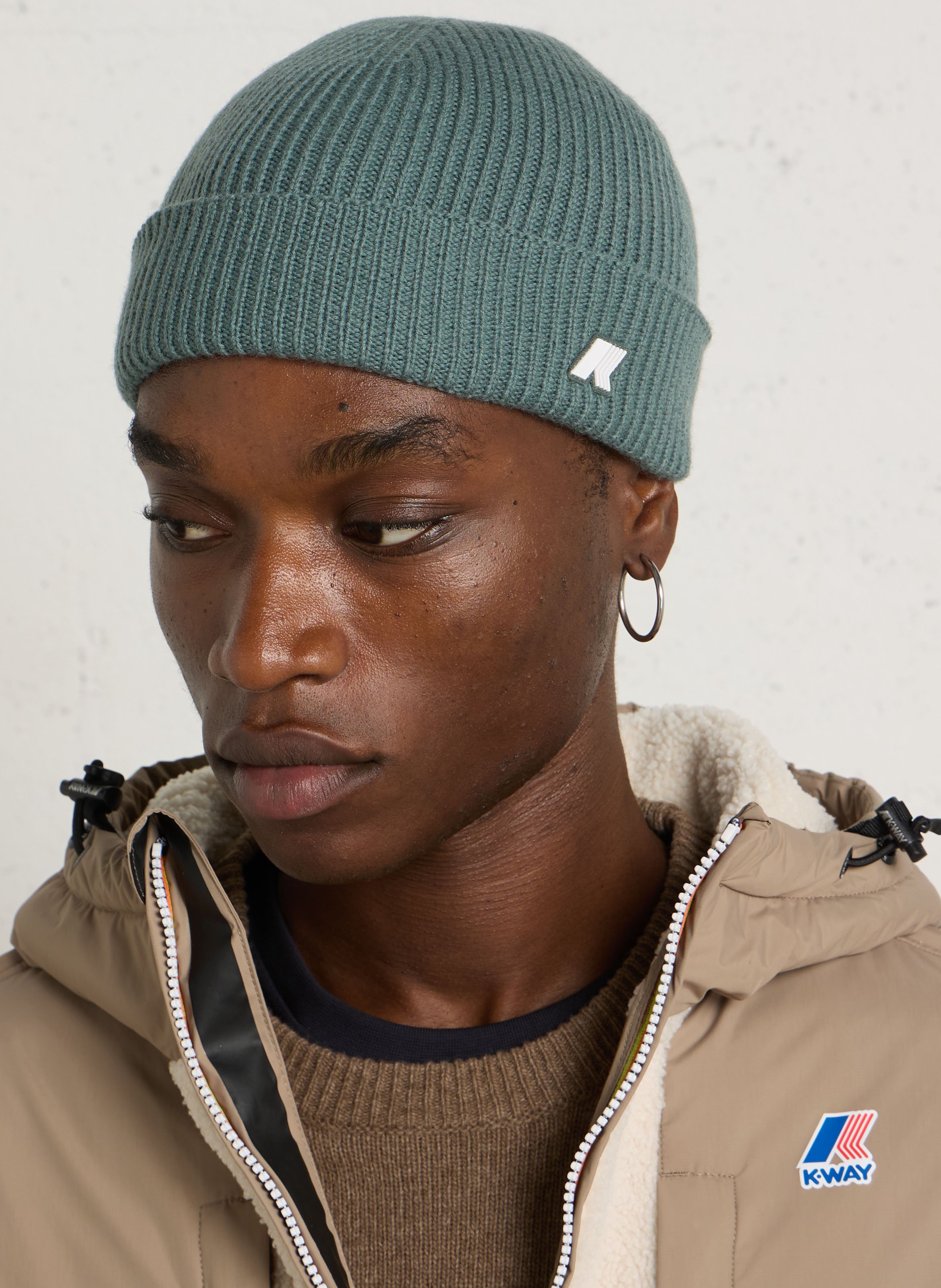 Bonnet en laine K-WAY Vert