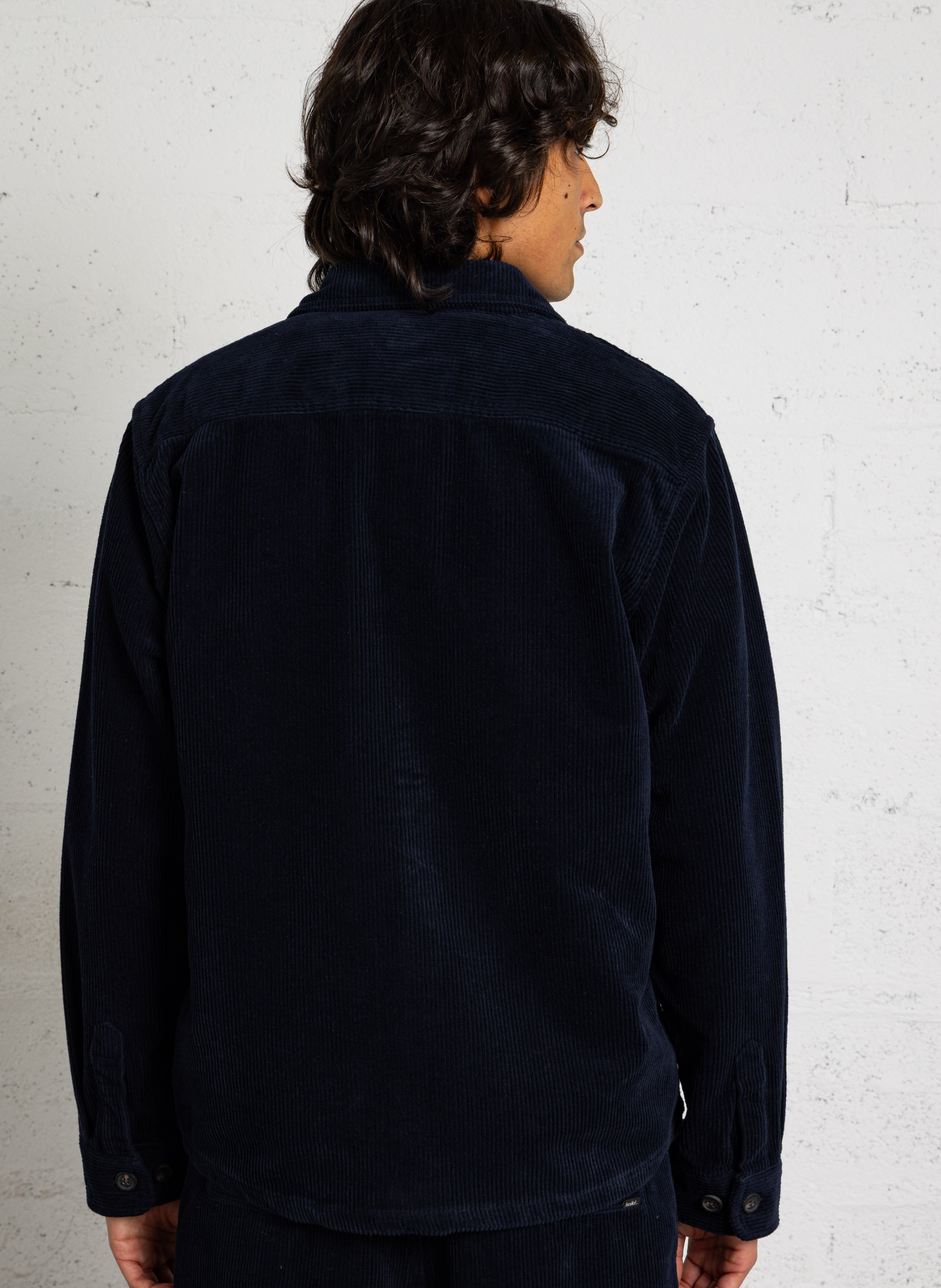 Veste droite col classique  SOLID Schwarz