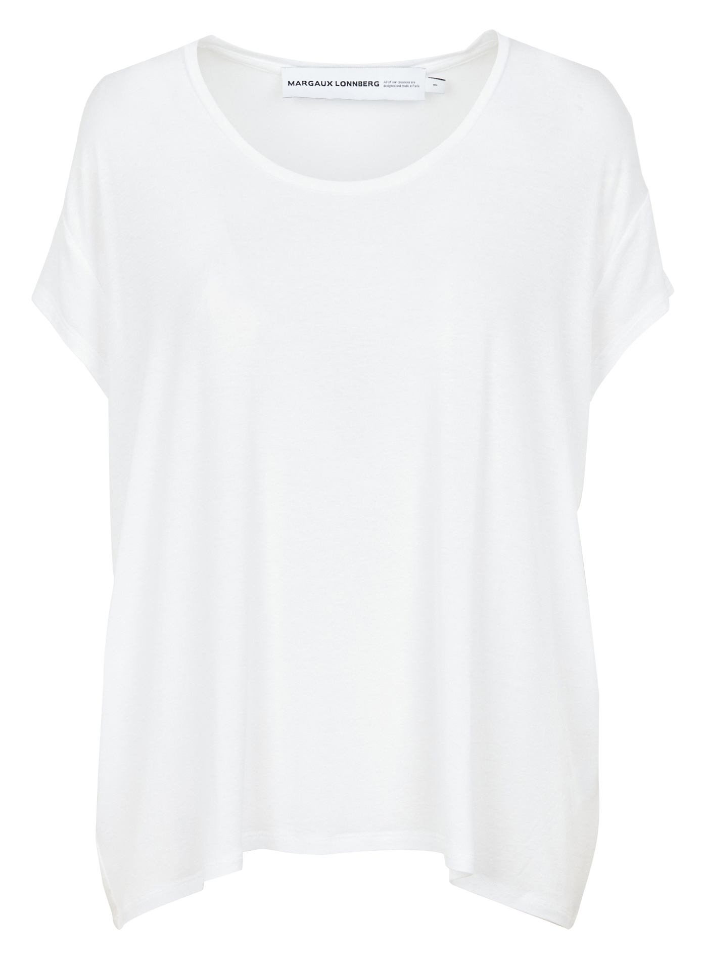 Tee-shirt col rond ample MARGAUX LONNBERG Blanc