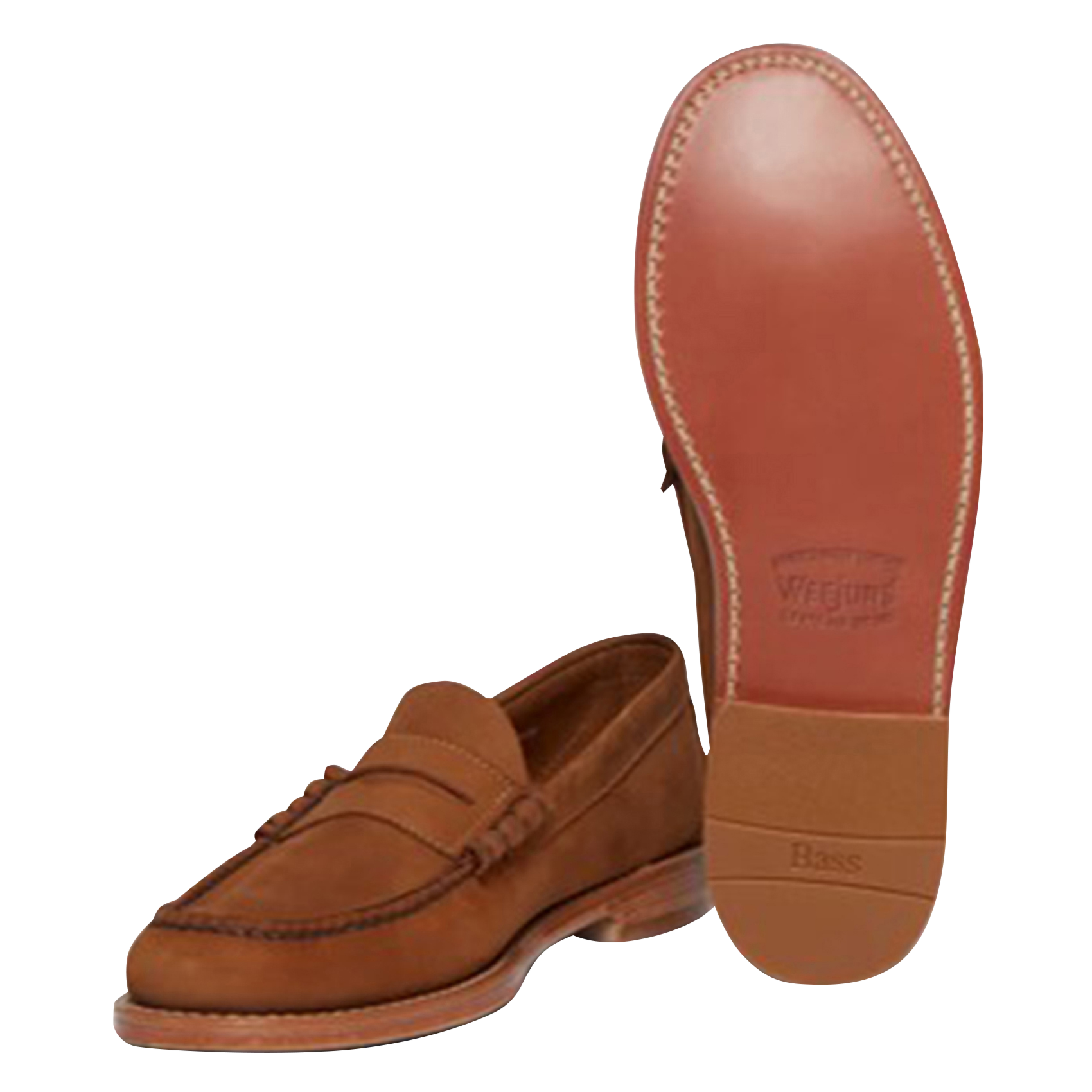 Mocassins en cuir velours GH BASS Marron