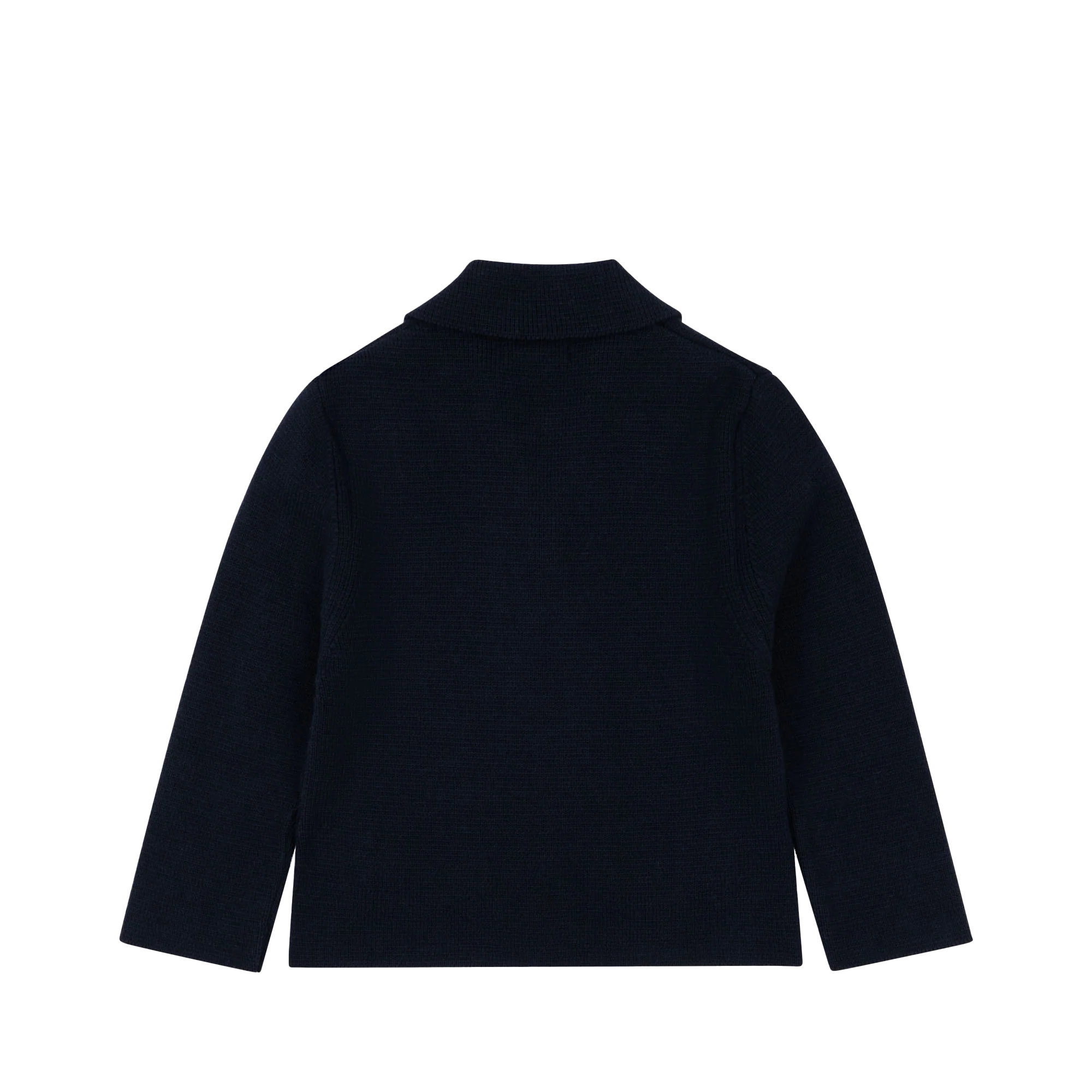 Cardigan droit col à revers en coton bio KONGES SLOJD Bleu