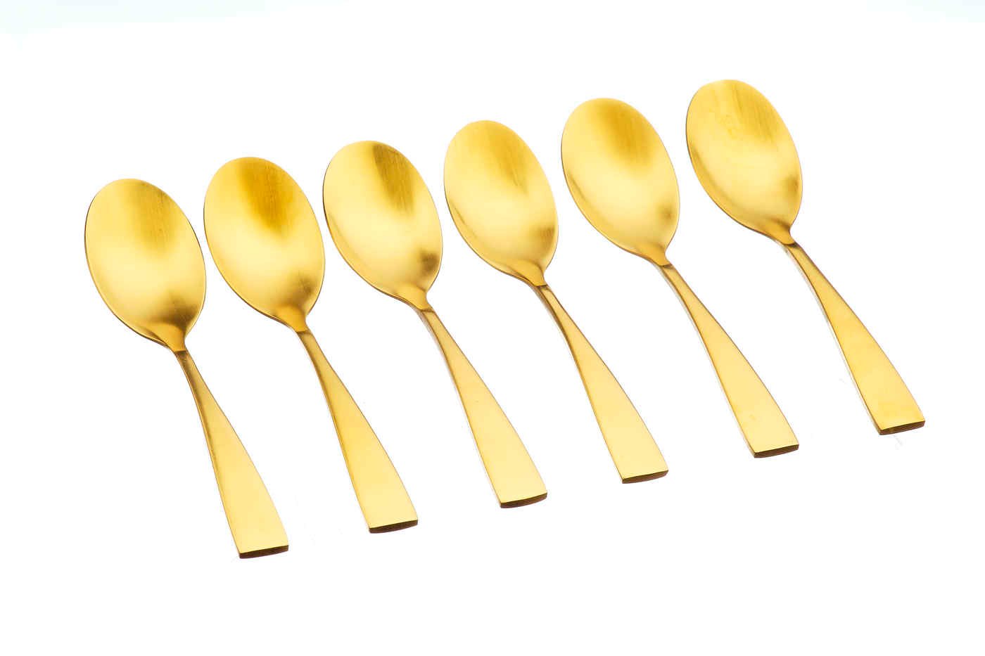 Set of 6 small spoons BJORN Golden