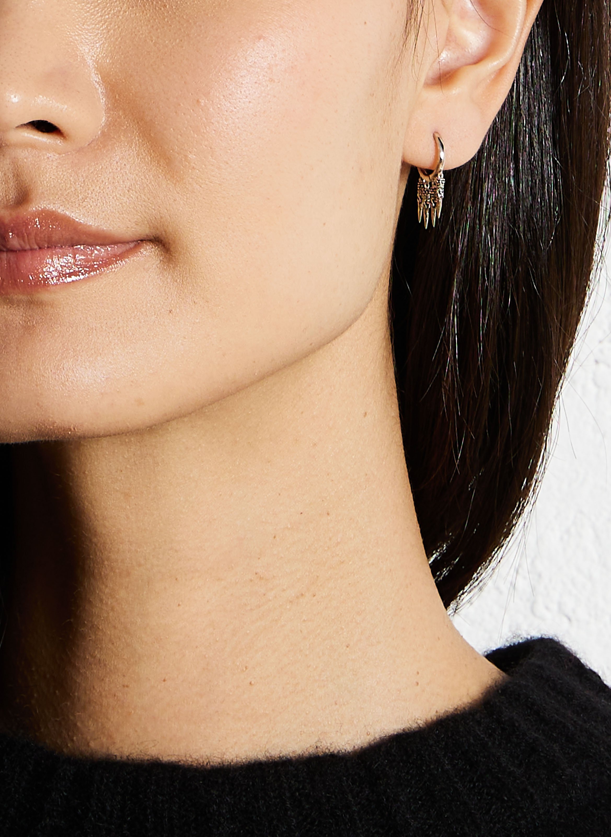 Créole percée fantaisie BA&SH Argent