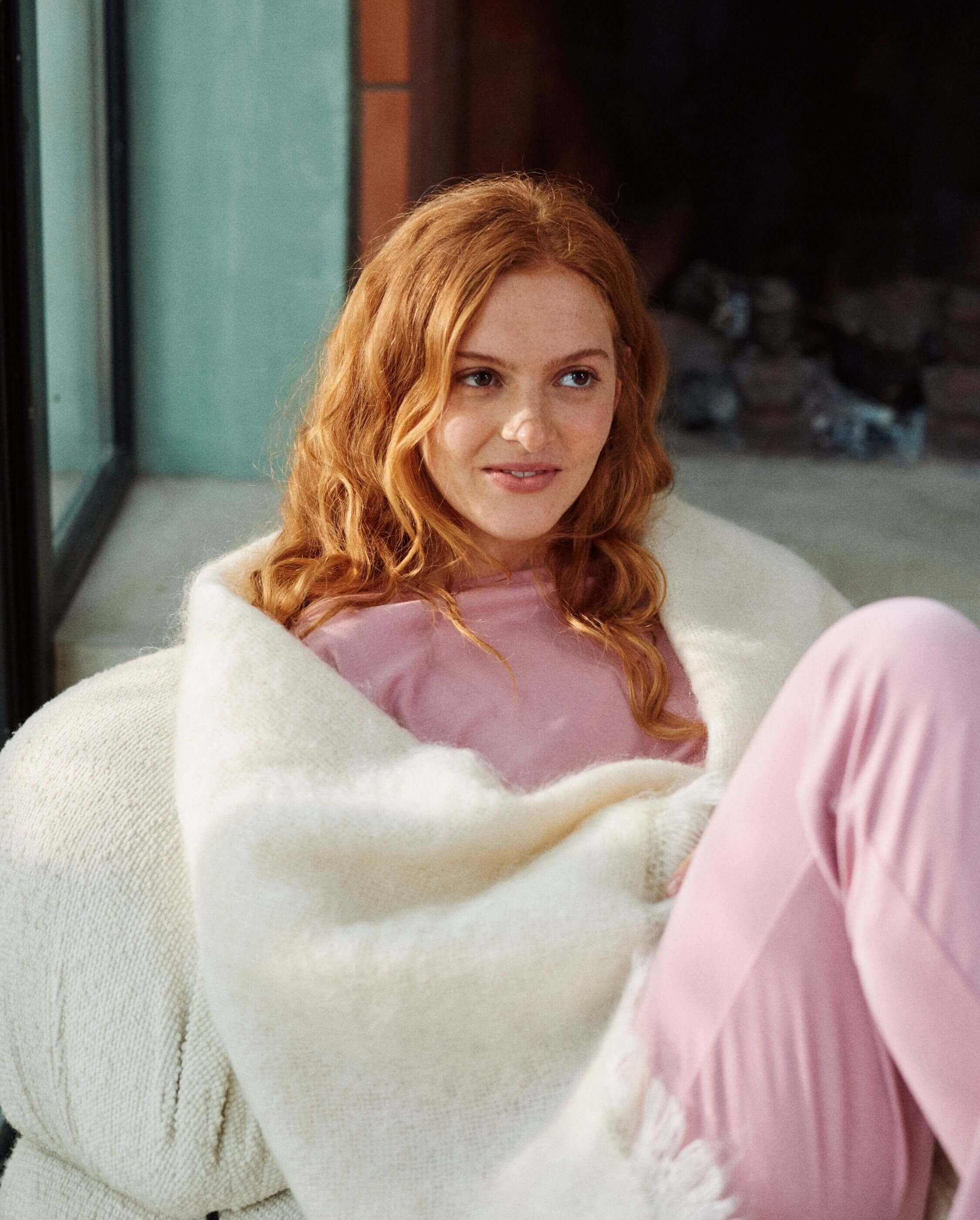 Women's pajama top, old rose ANGARDE Pink