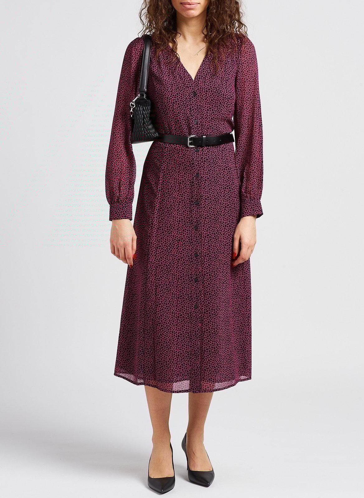 Robe longue imprimée MICHAEL KORS Rose