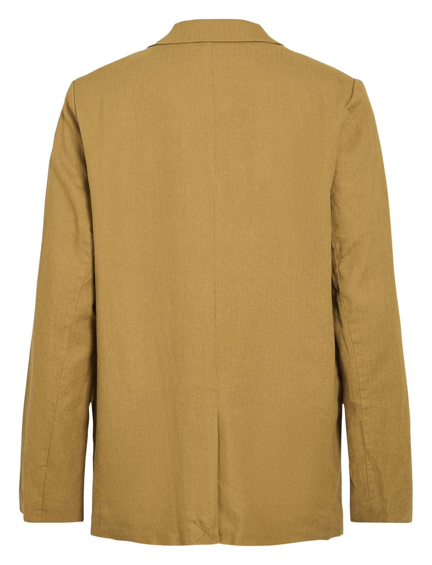 Blended Linen Tailored Jacket VILA Brown