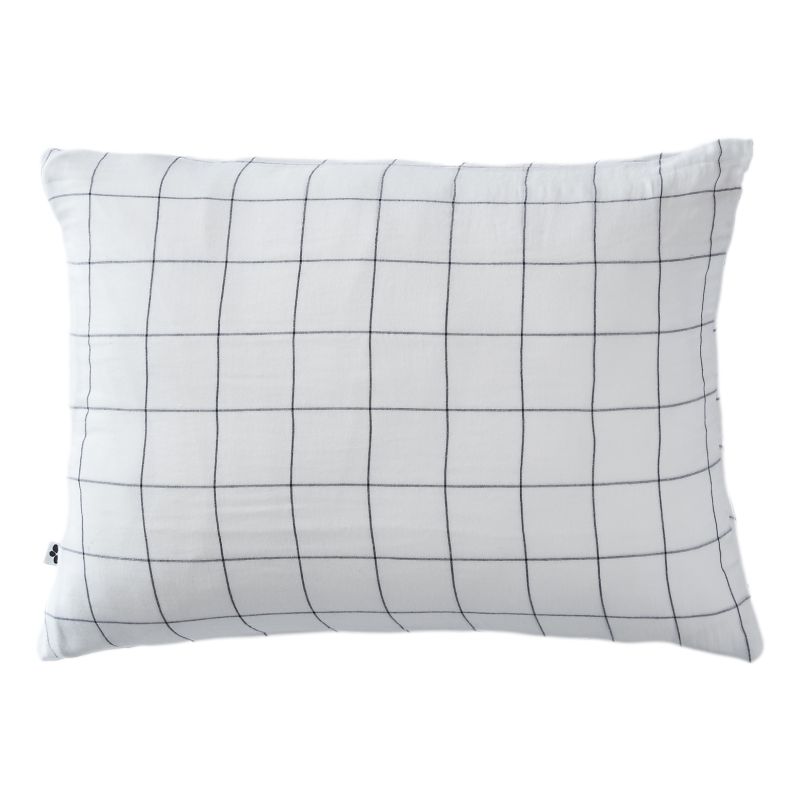 Cotton percale pillow case L'EFFET PAPILLON