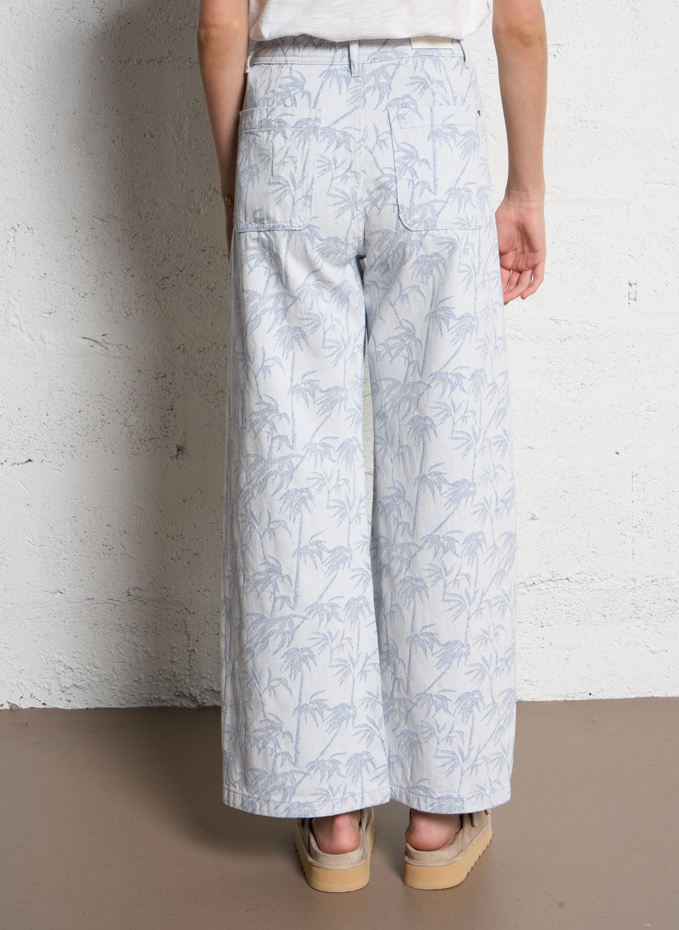 Cotton-blend straight jeans LA PETITE ETOILE Blue