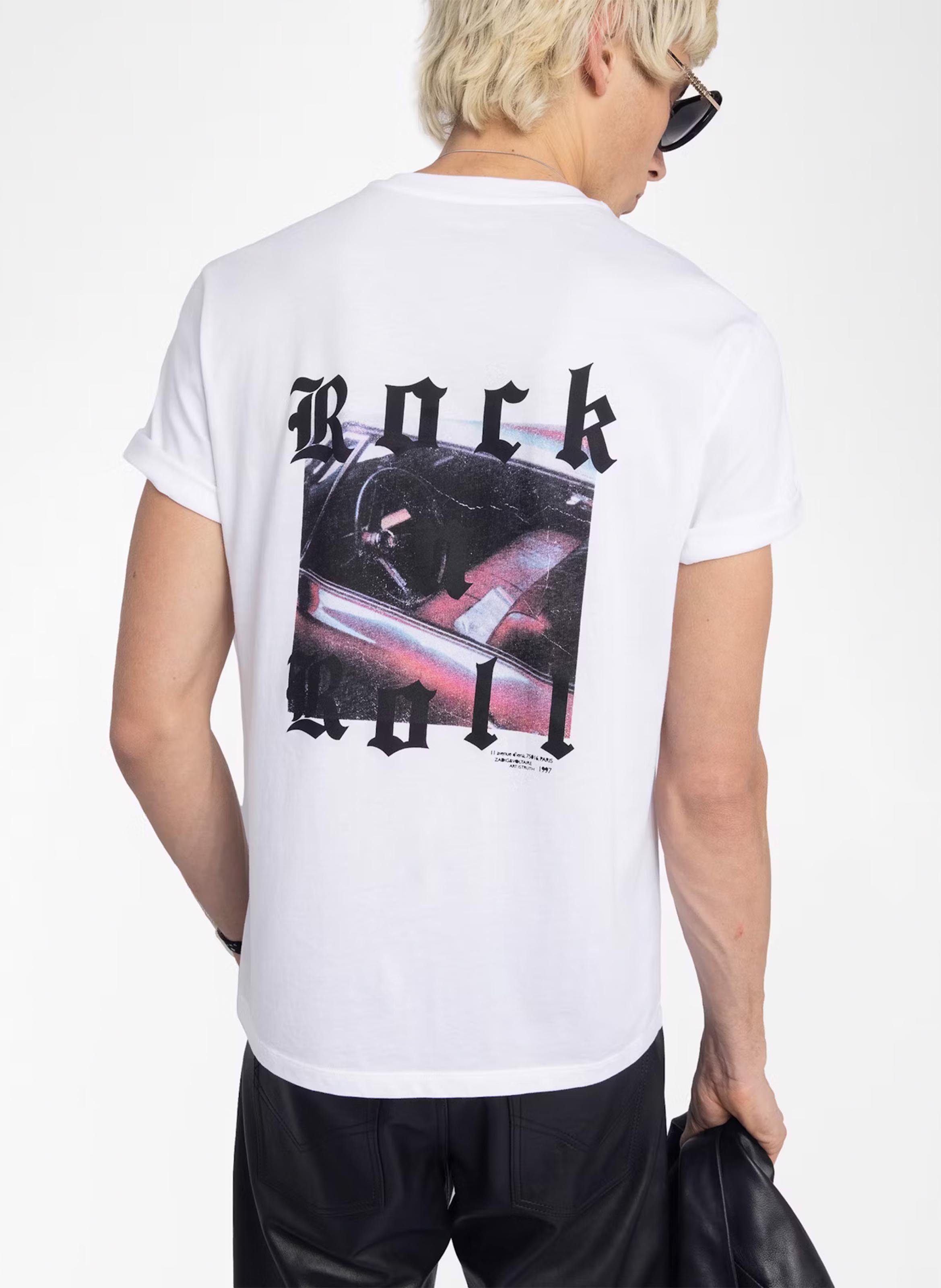 Tee-shirt droit en coton ZADIG&amp;VOLTAIRE Blanc