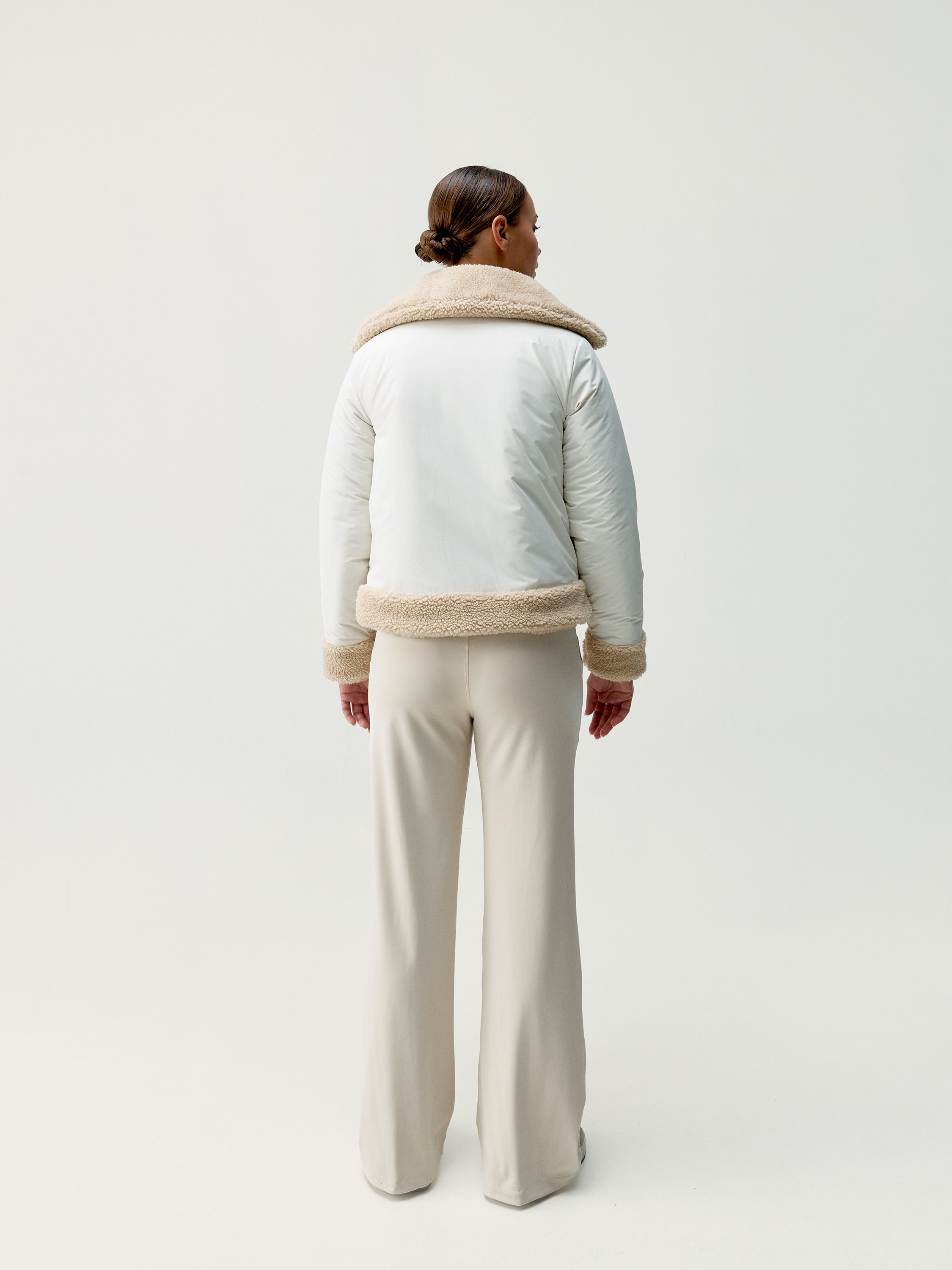 Quilted winter coat BORN LIVING YOGA White