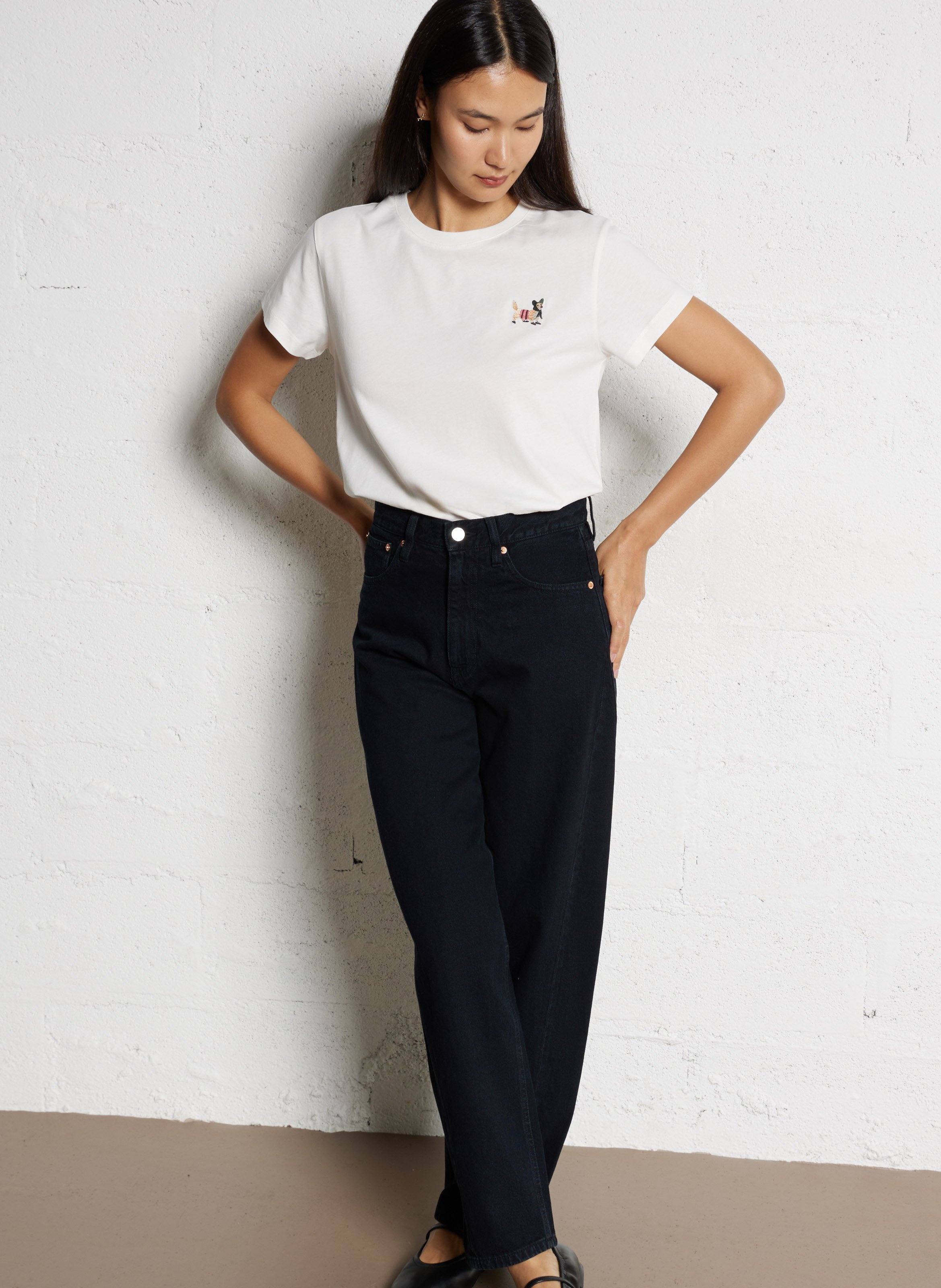 Camiliday round-neck sleeveless cotton top DES PETITS HAUTS Beige