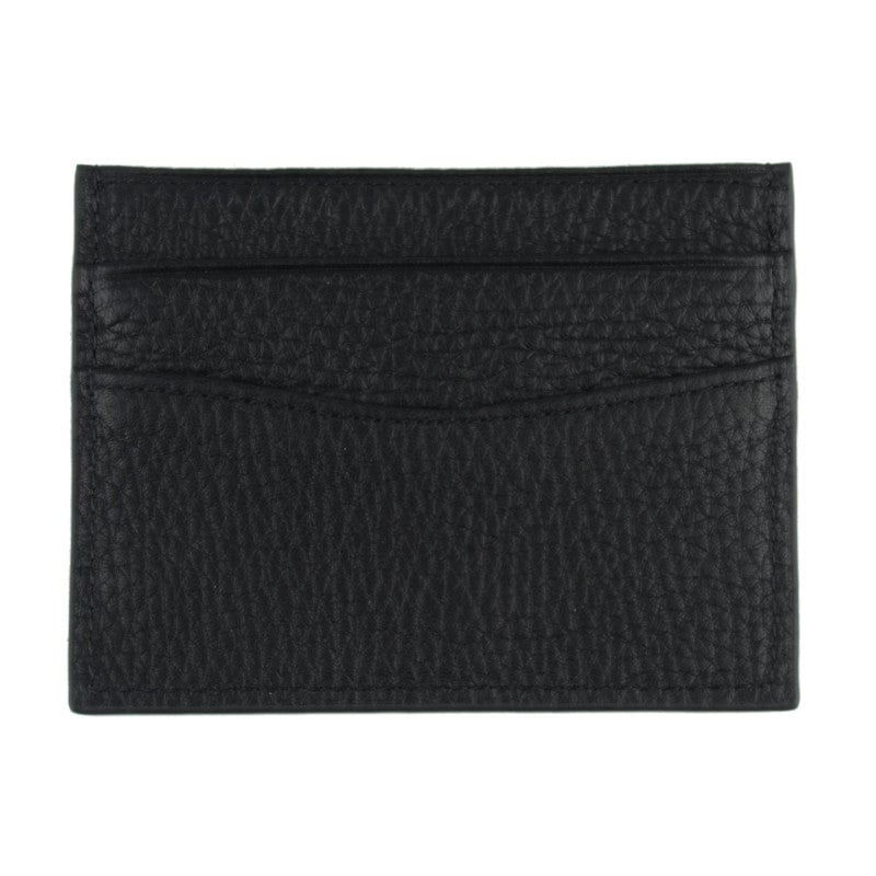 Card holder - cowhide leather POURCHET Black