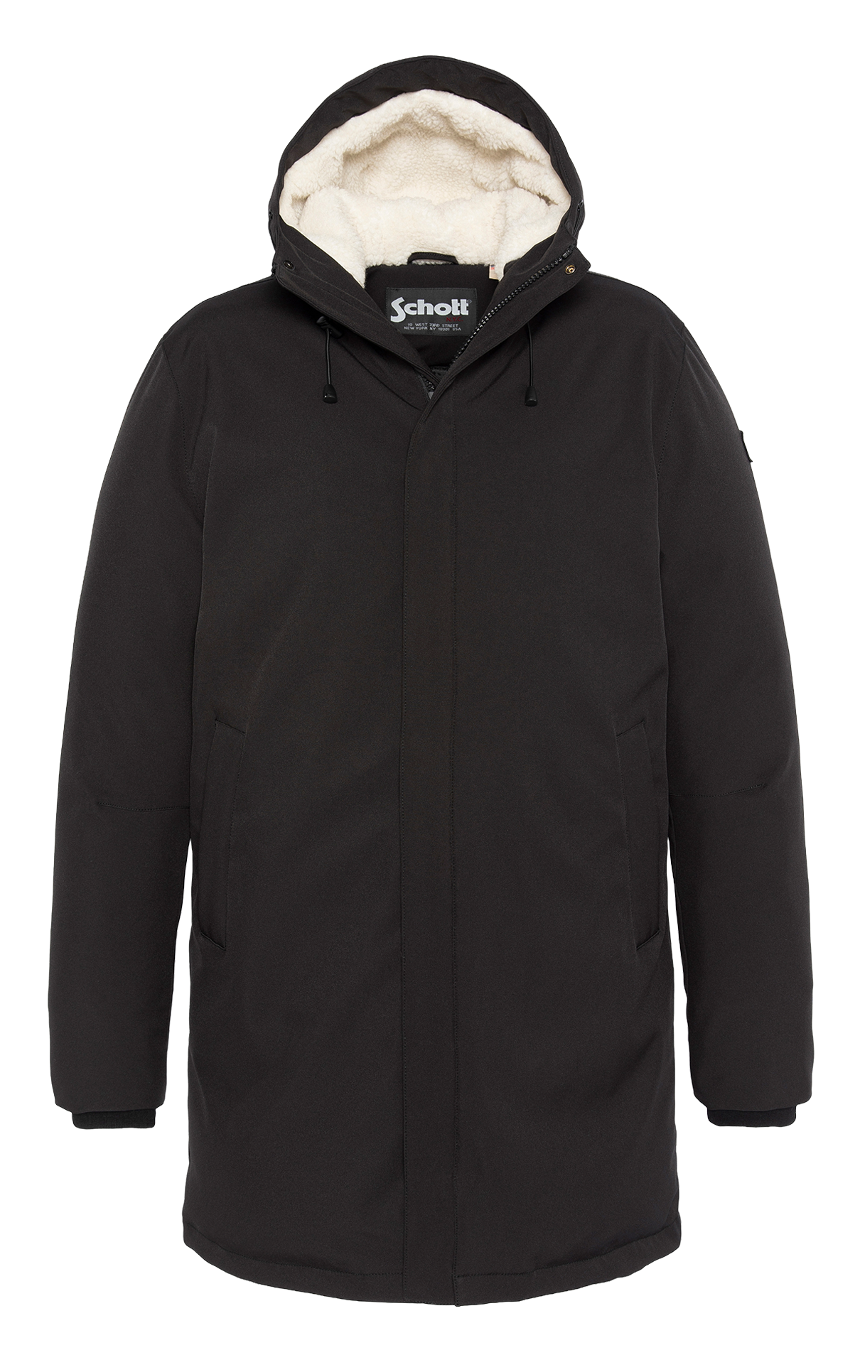Manteau col montant SCHOTT Noir