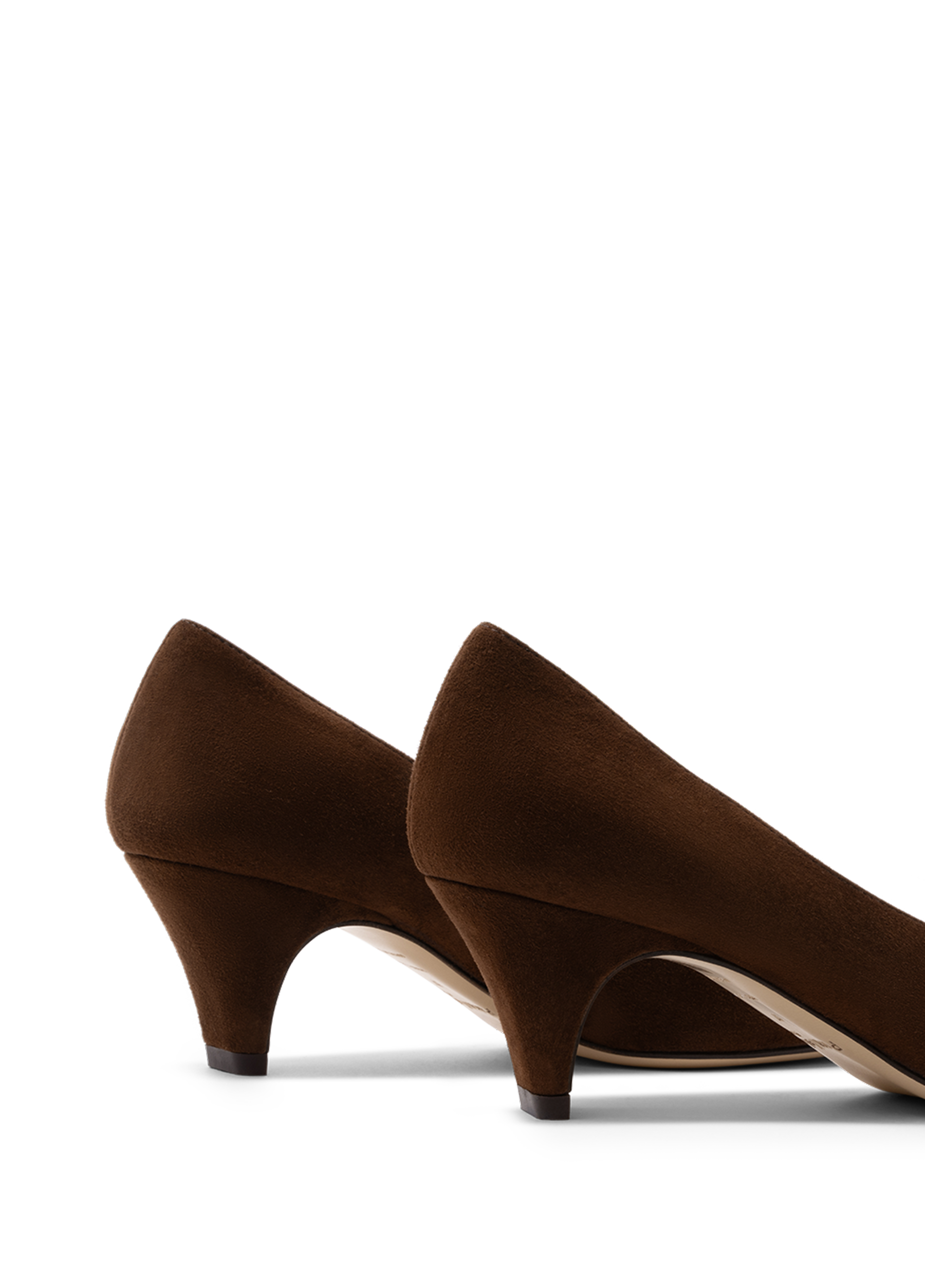 Goat leather cognac pumps PARALLELE PARIS Brown