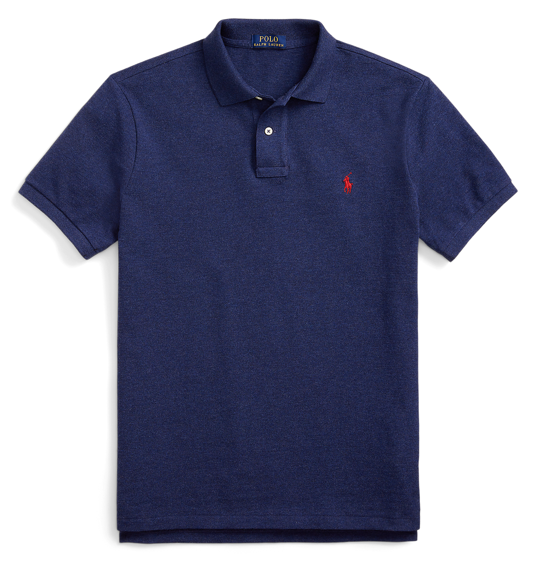 Polo slim-fiit en coton POLO RALPH LAUREN Bleu