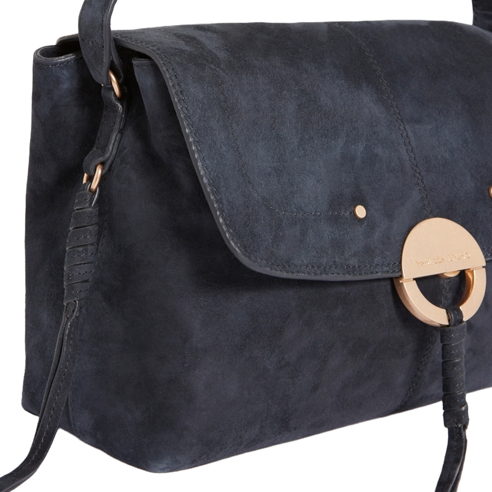 Suede shoulder bag VANESSA BRUNO Blue