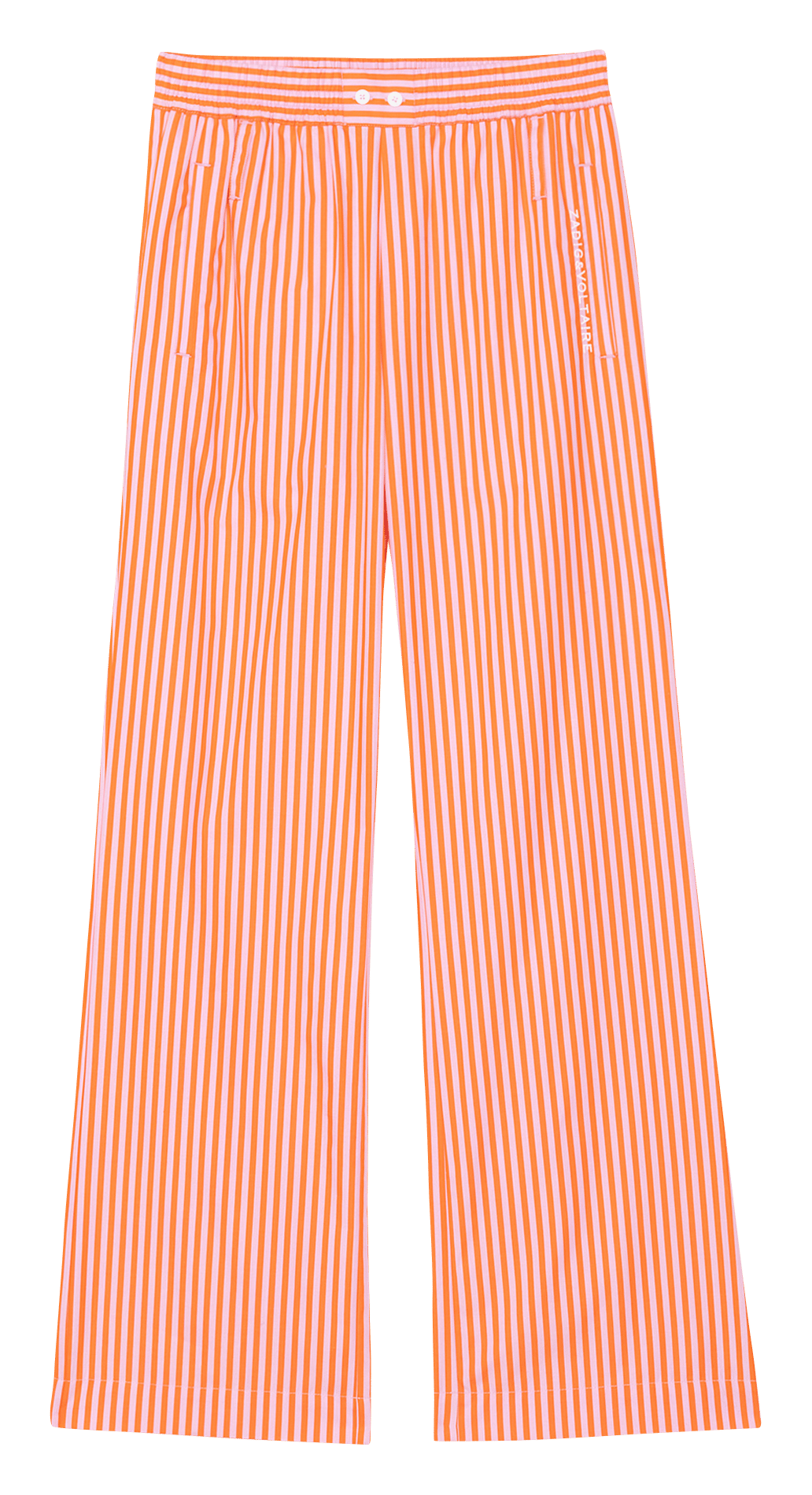 Straight striped cotton pants ZADIG&VOLTAIRE Pink