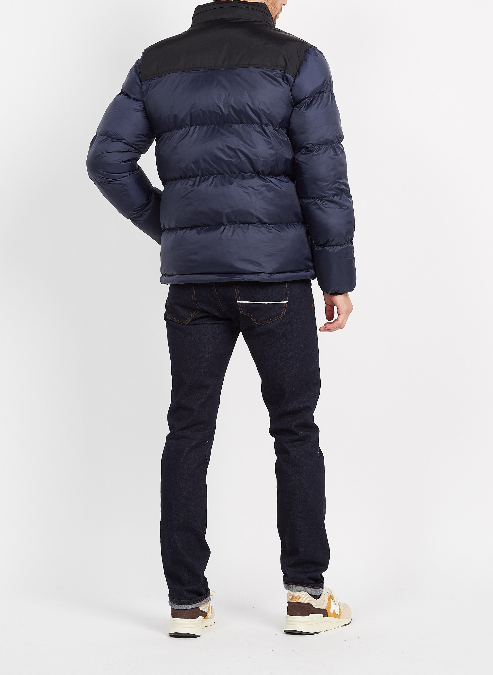 Doudoune col montant Bleu