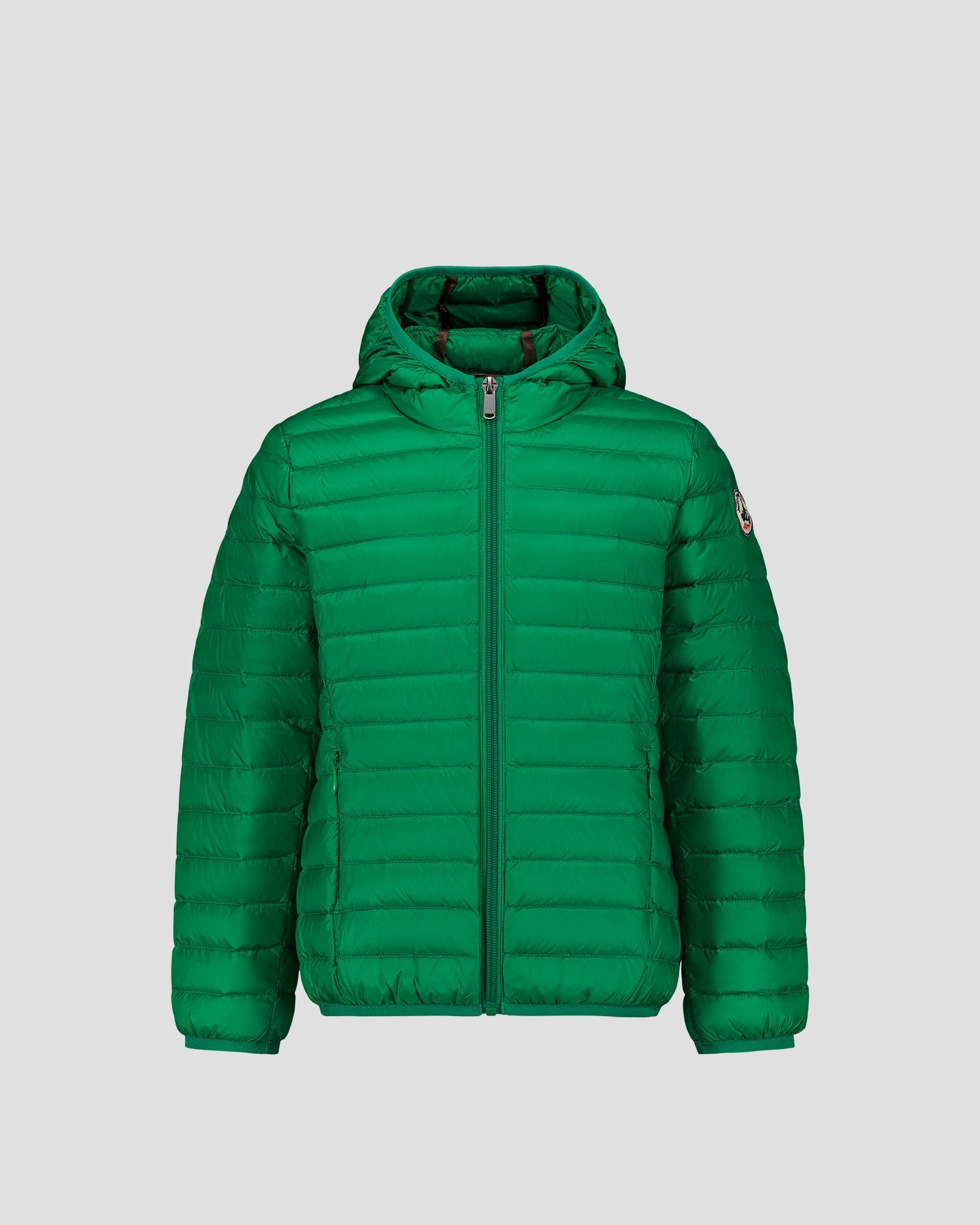 Hugo lightweight hooded child's puffer coat JOTT Green