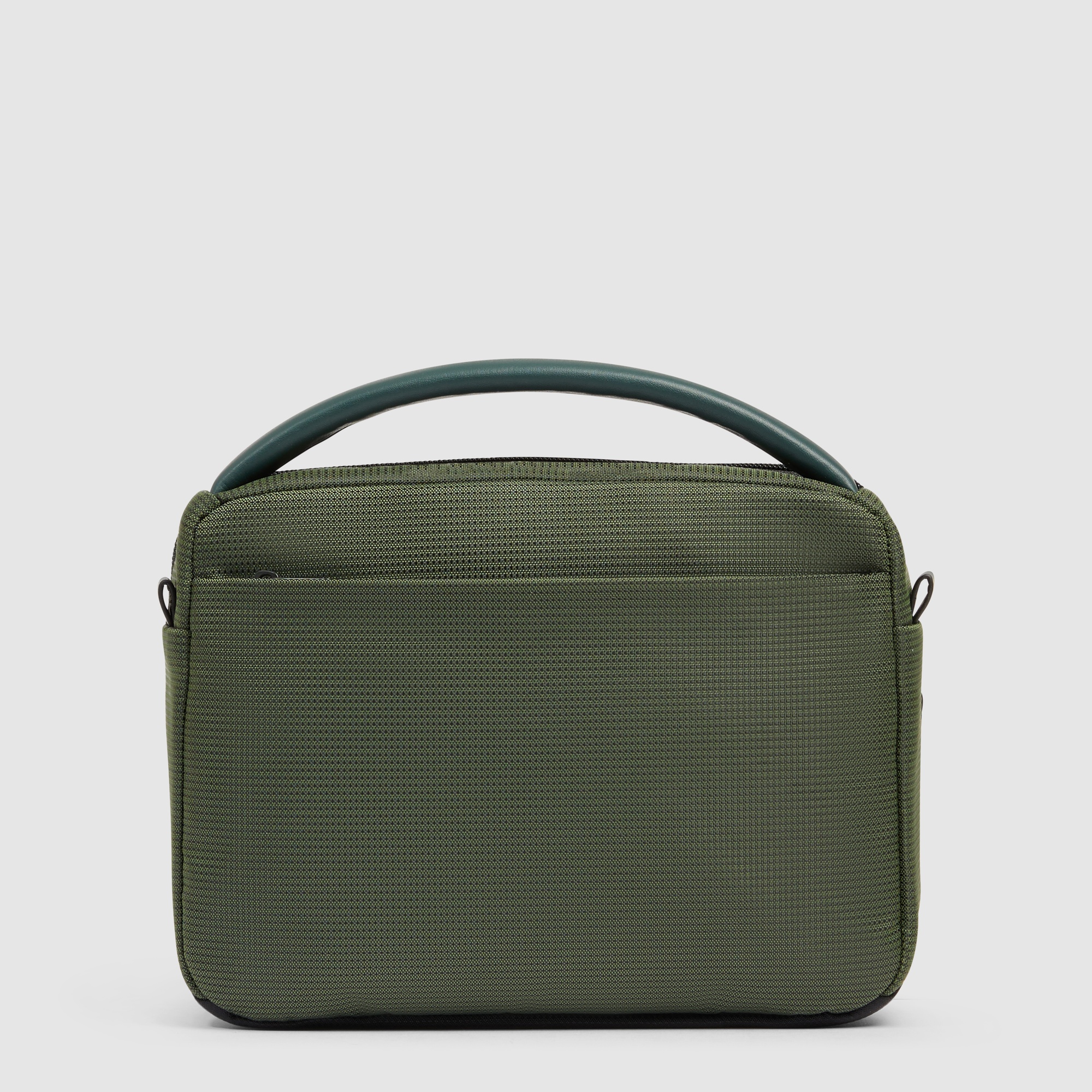 Men's crossbody bag made from bio-based material PIQUADRO Green