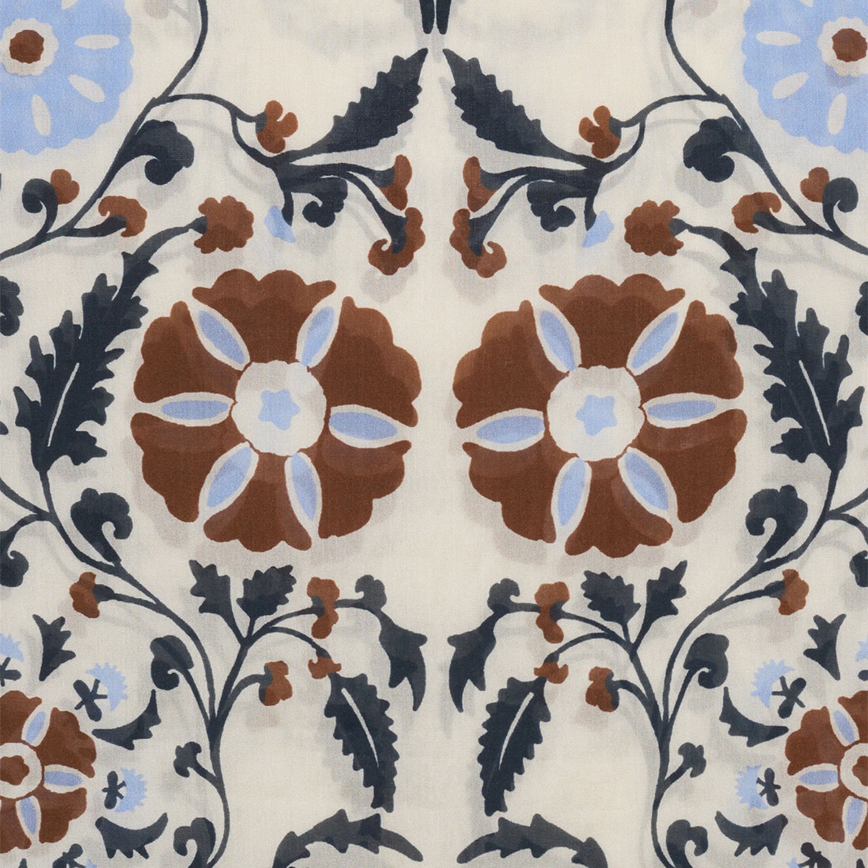 Foulard en soie imprimé GERARD DAREL Marron