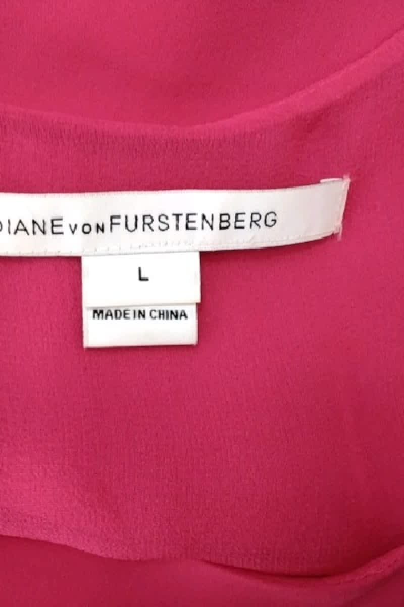 Azawood sleeveless top DIANE VON FURSTENBERG - Seconde Main Pink