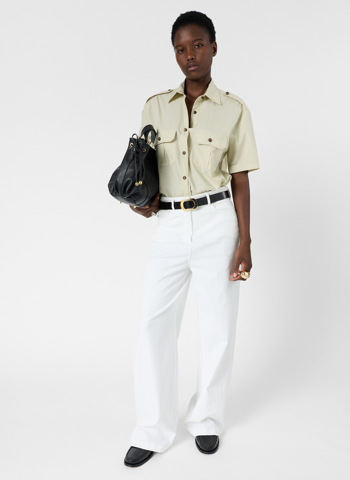 Baumwollhemd mit klassischem Kragen GERARD DAREL Grun