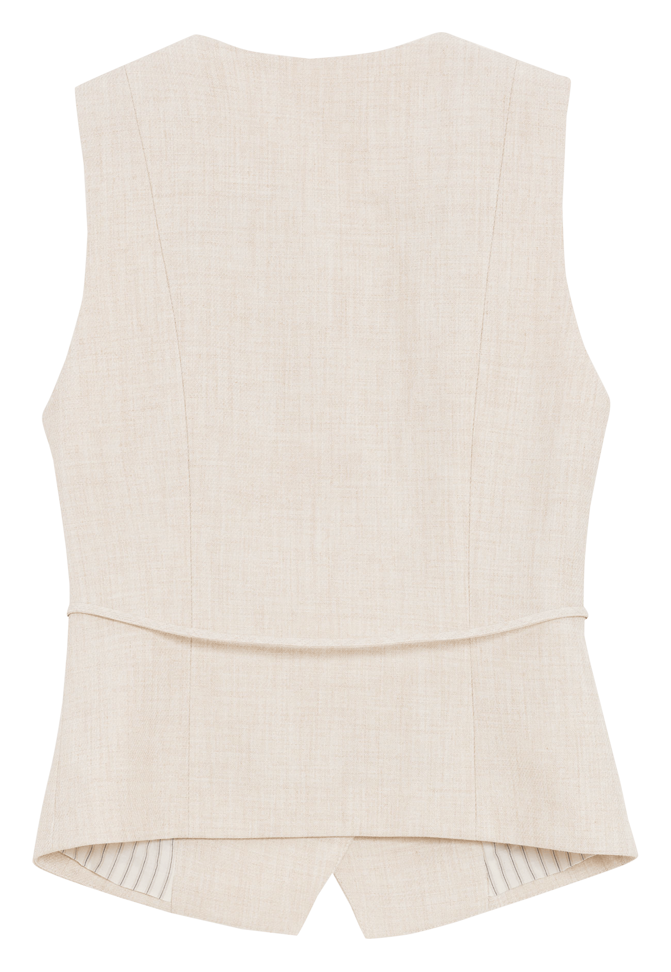 Gilet incrociato senza maniche monocolore GRACE ET MILA Beige