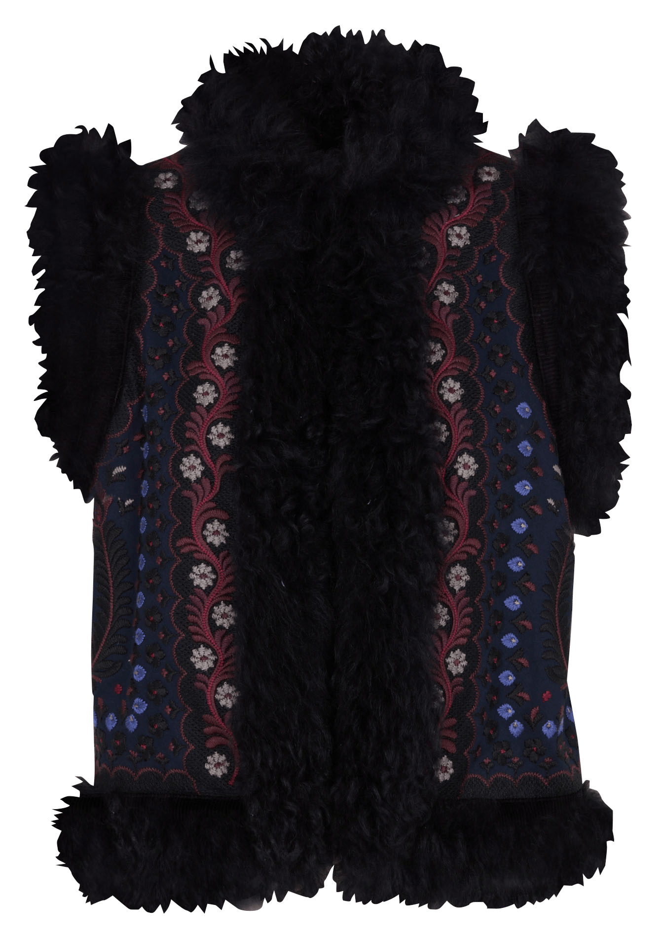 Bestickte Baumwolljacke ANTIK BATIK Blau