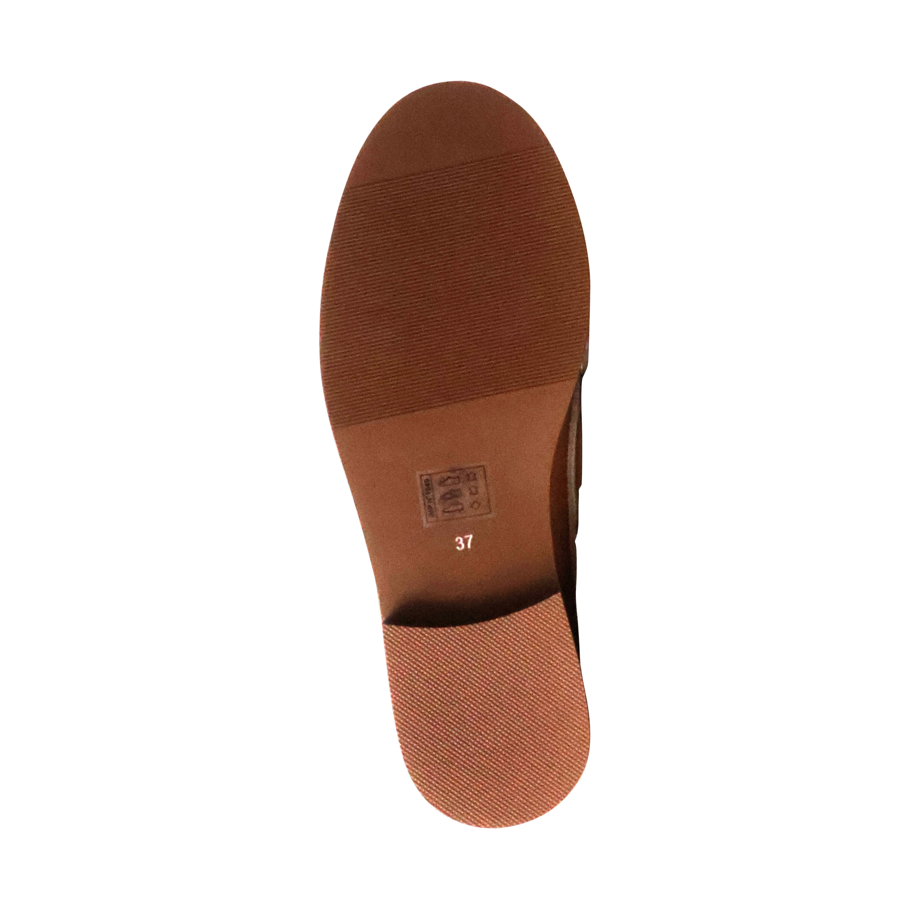 Leather moccasin Flore EMILIE KARSTON Brown