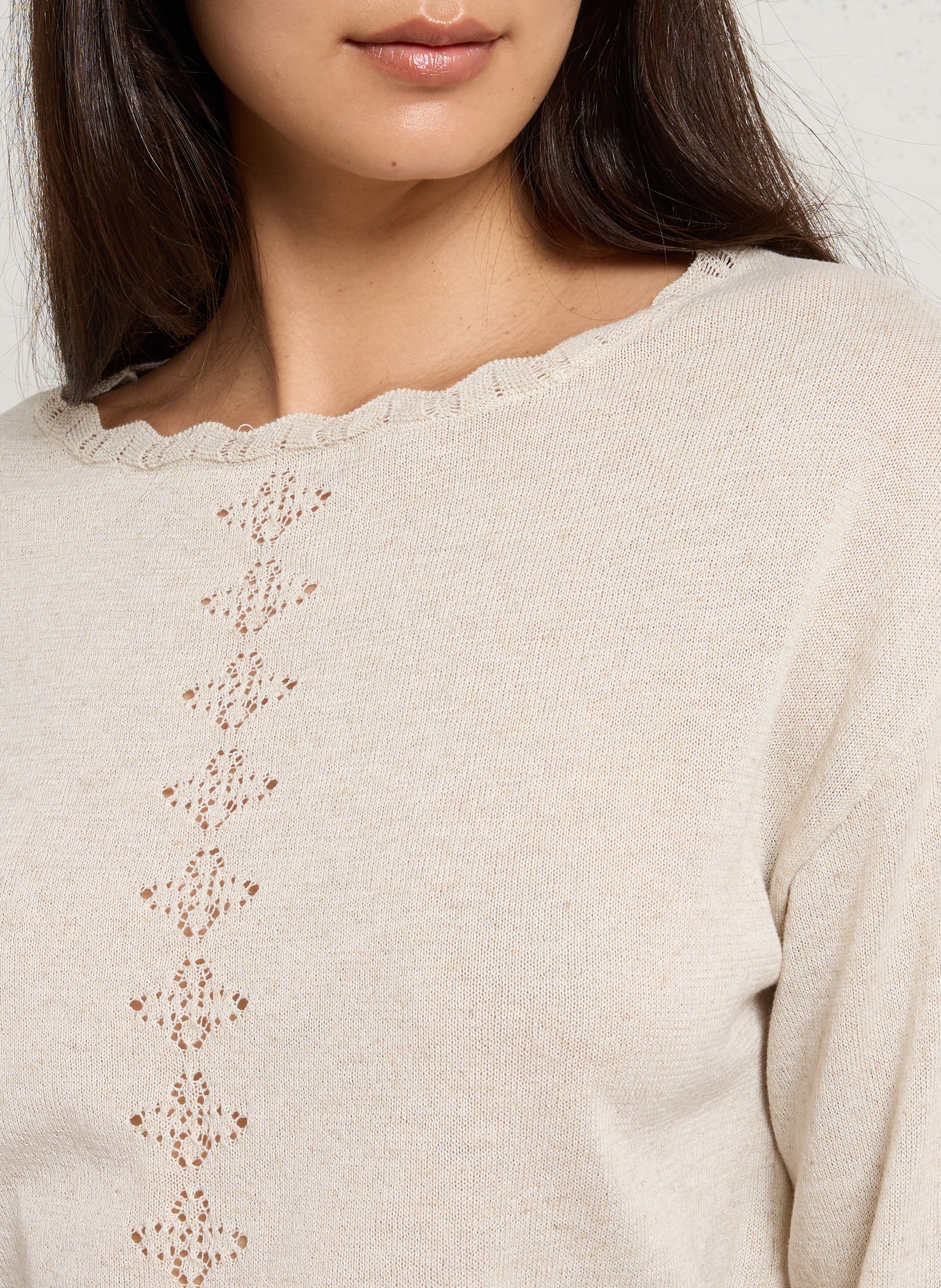 Boat-neck sweater SUD EXPRESS Beige