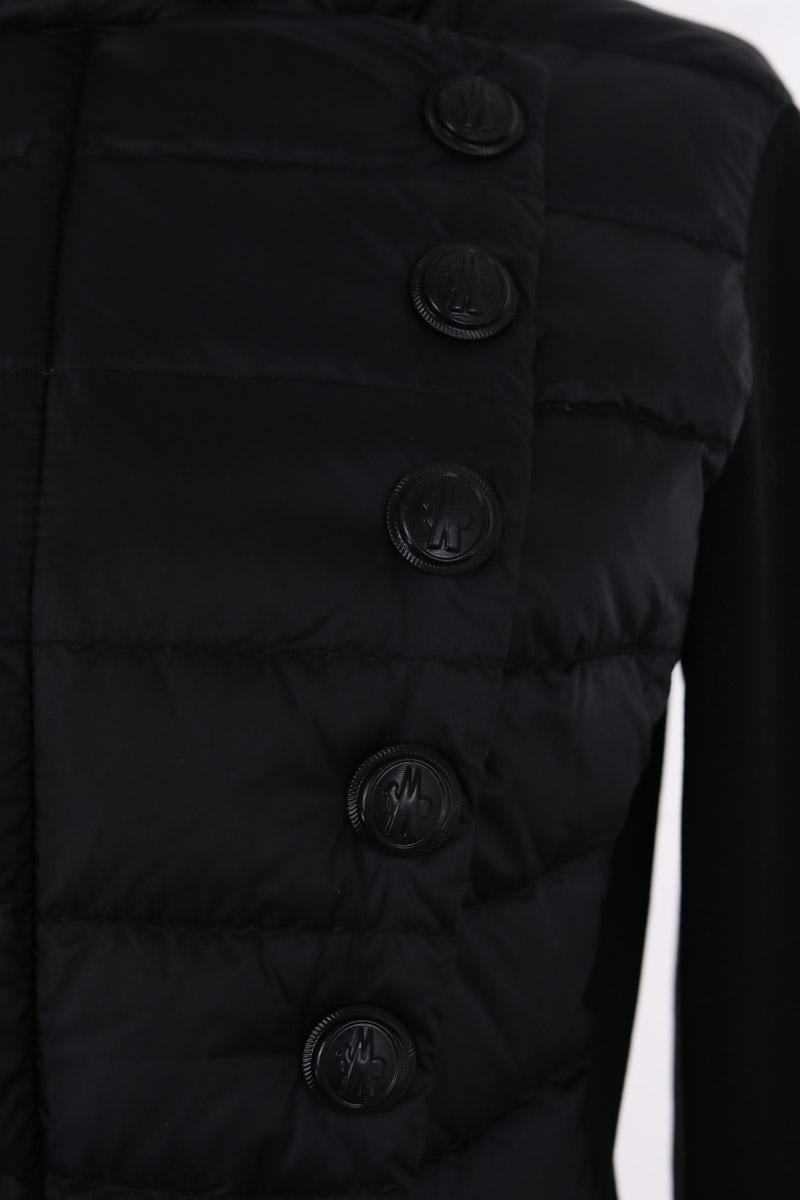 Lightweight quilted padded jacket with high neck MONCLER - Seconde Main Black