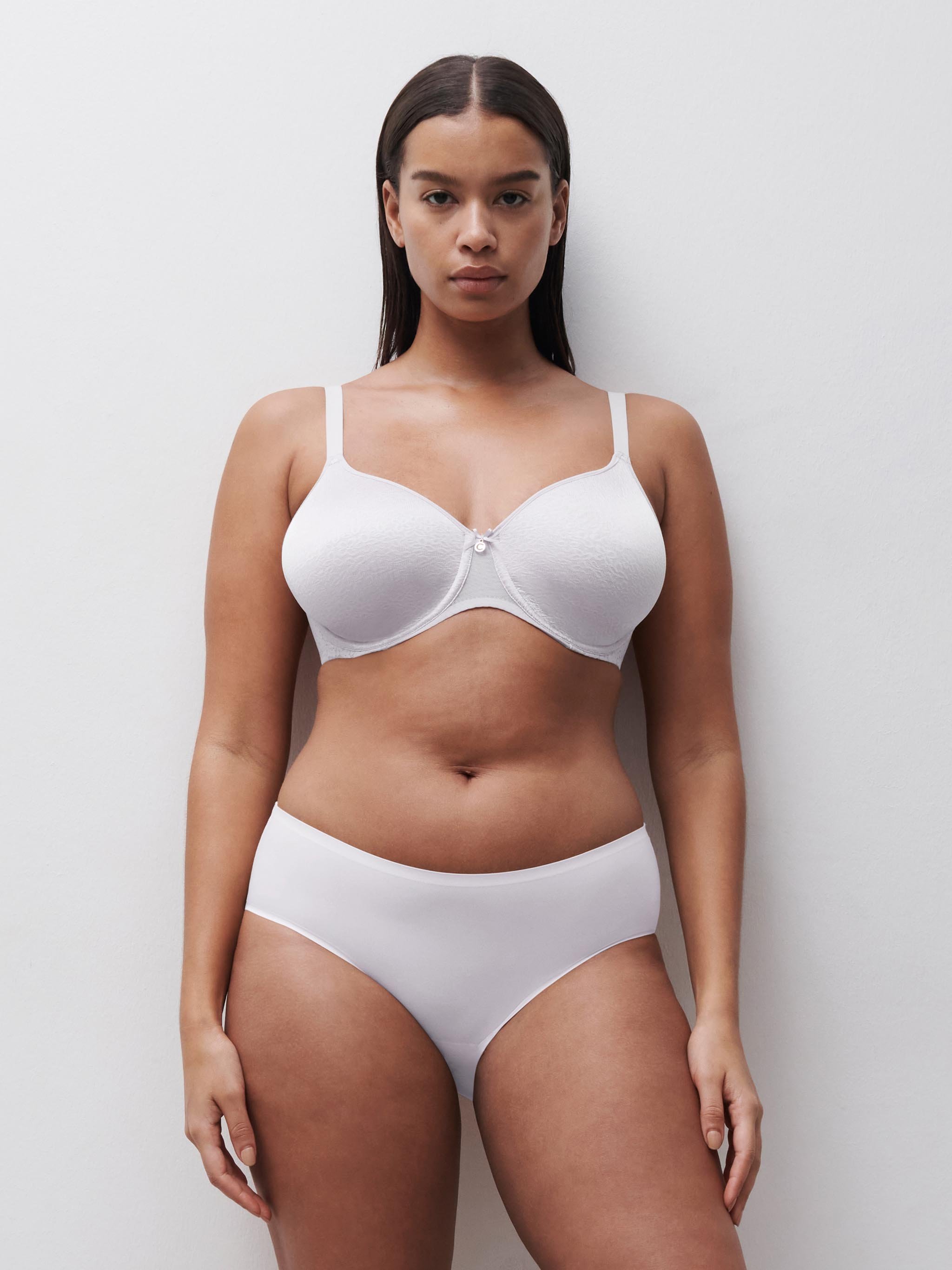 Lace spacer full cup bra CHANTELLE White