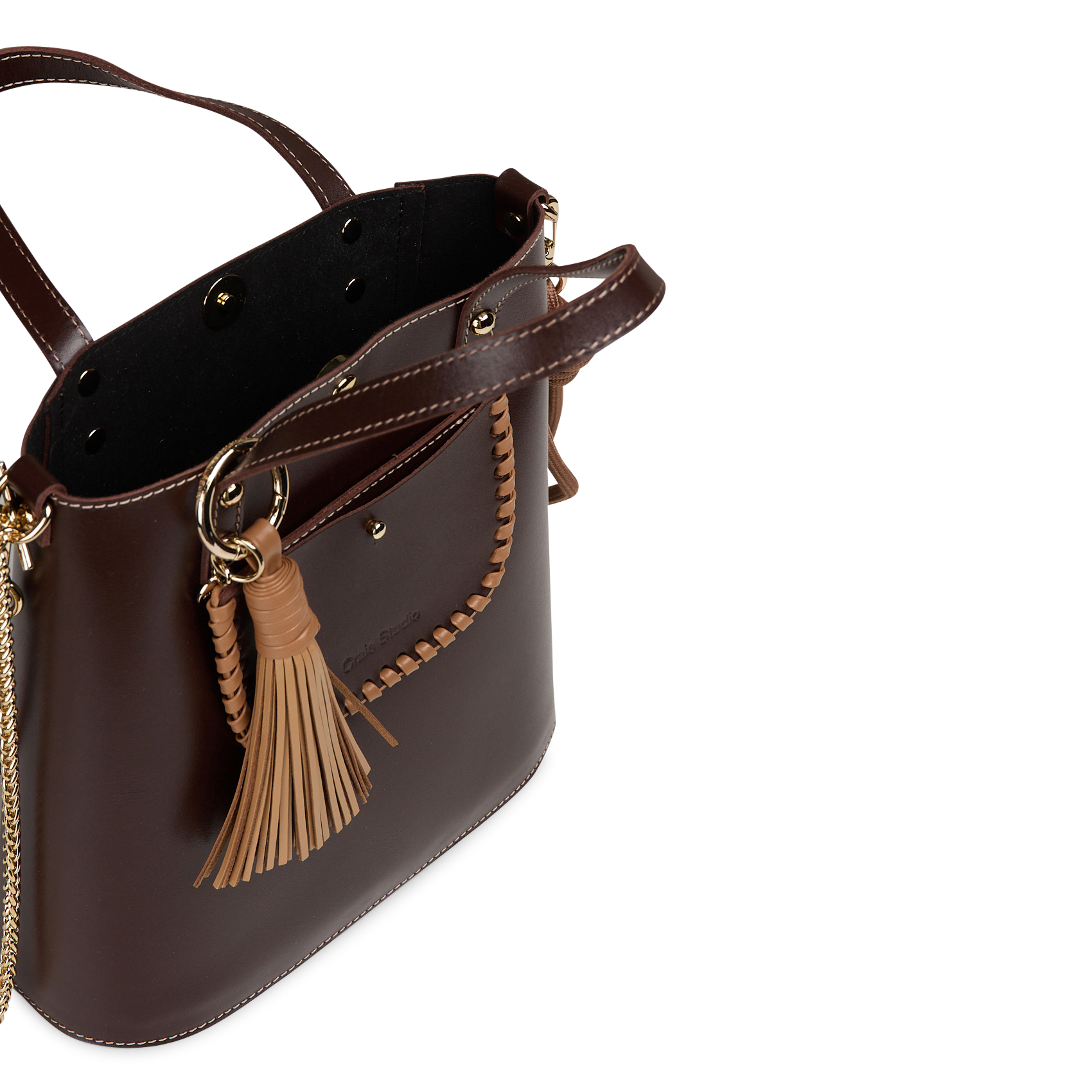 Bolso bowling de piel | Beige CRAIE STUDIO Mujer