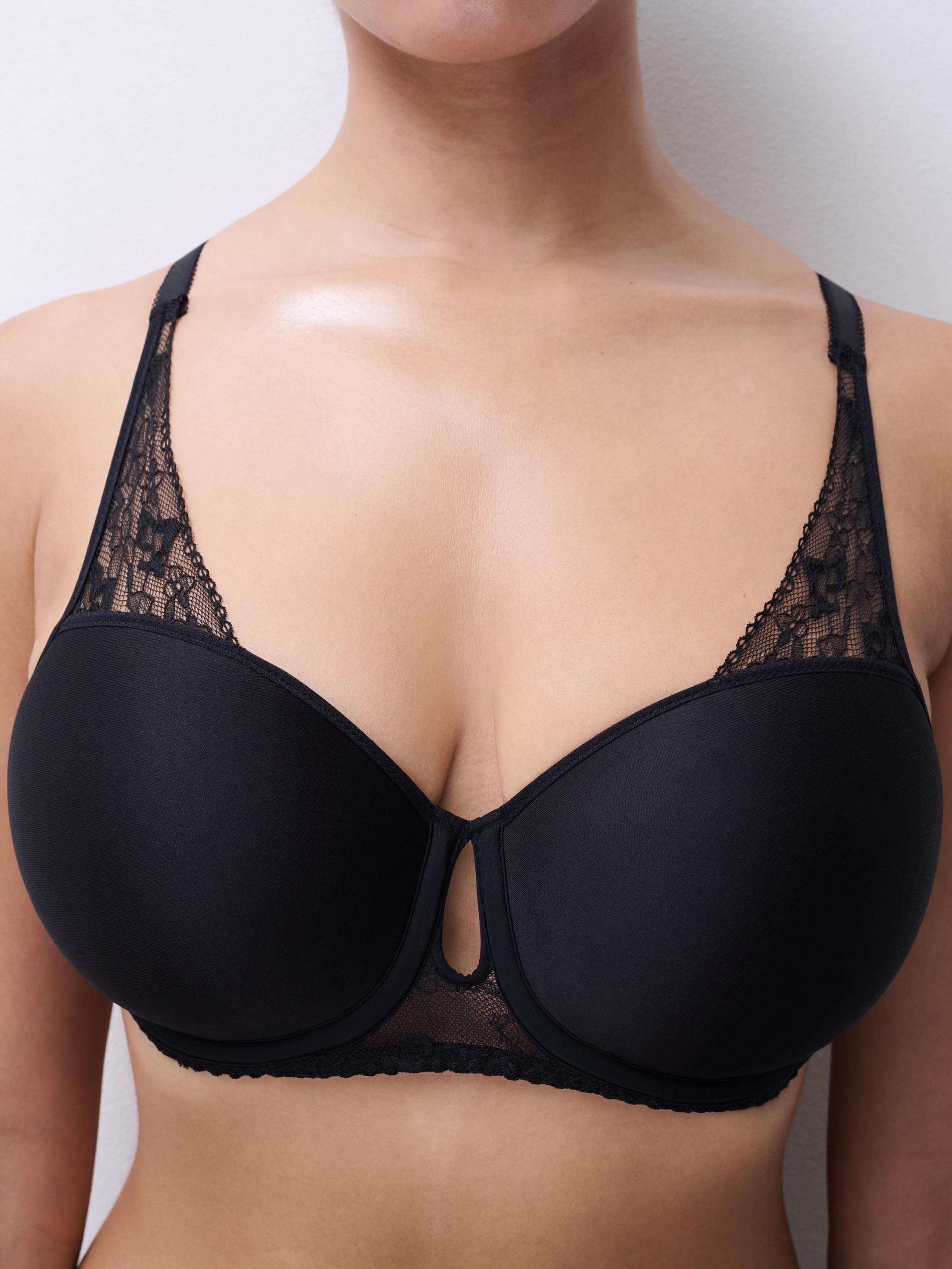 Memory foam half-cup bra CHANTELLE PULP Black