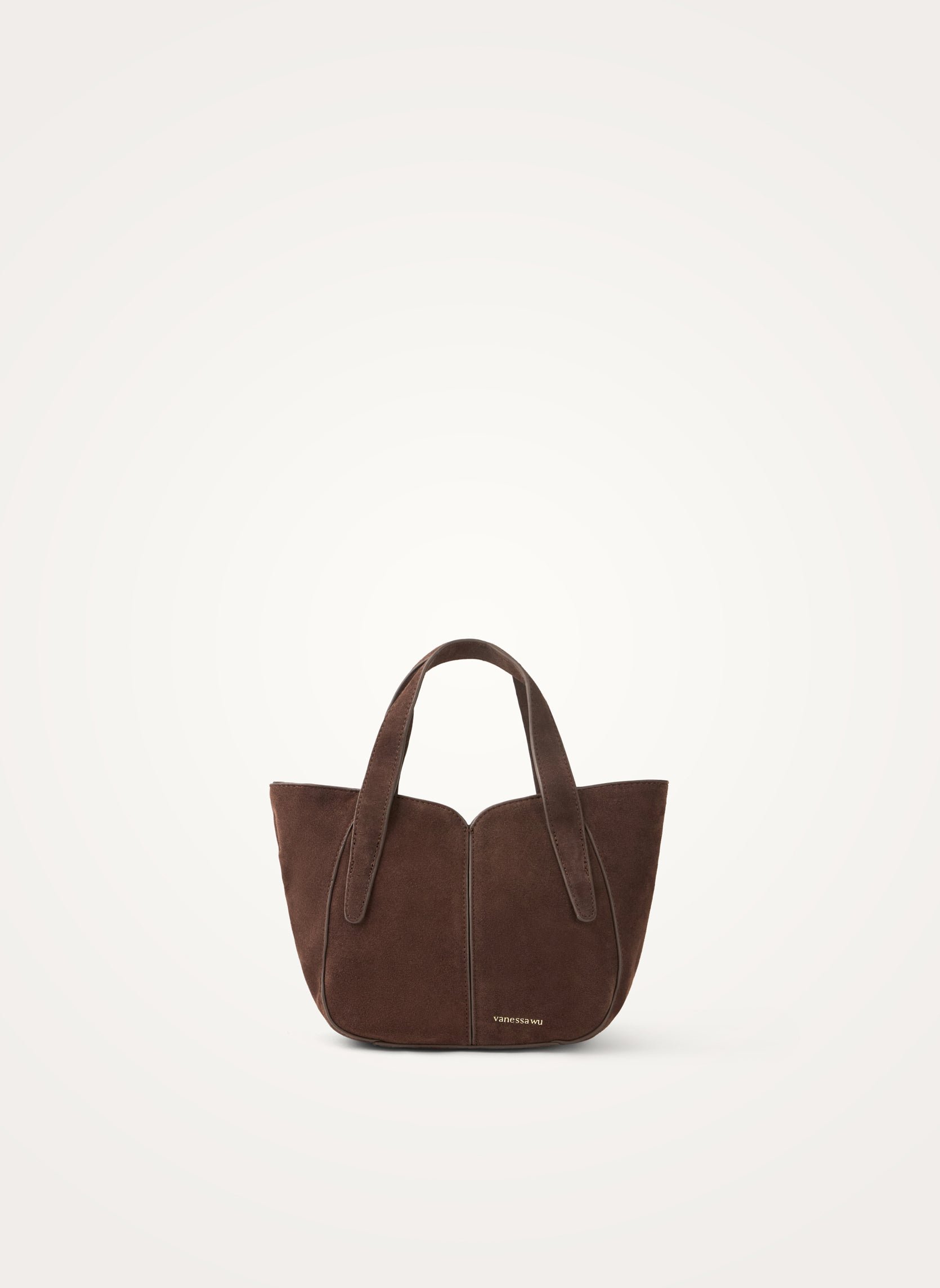 Handbag with handles and shoulder strap VANESSA WU Brown