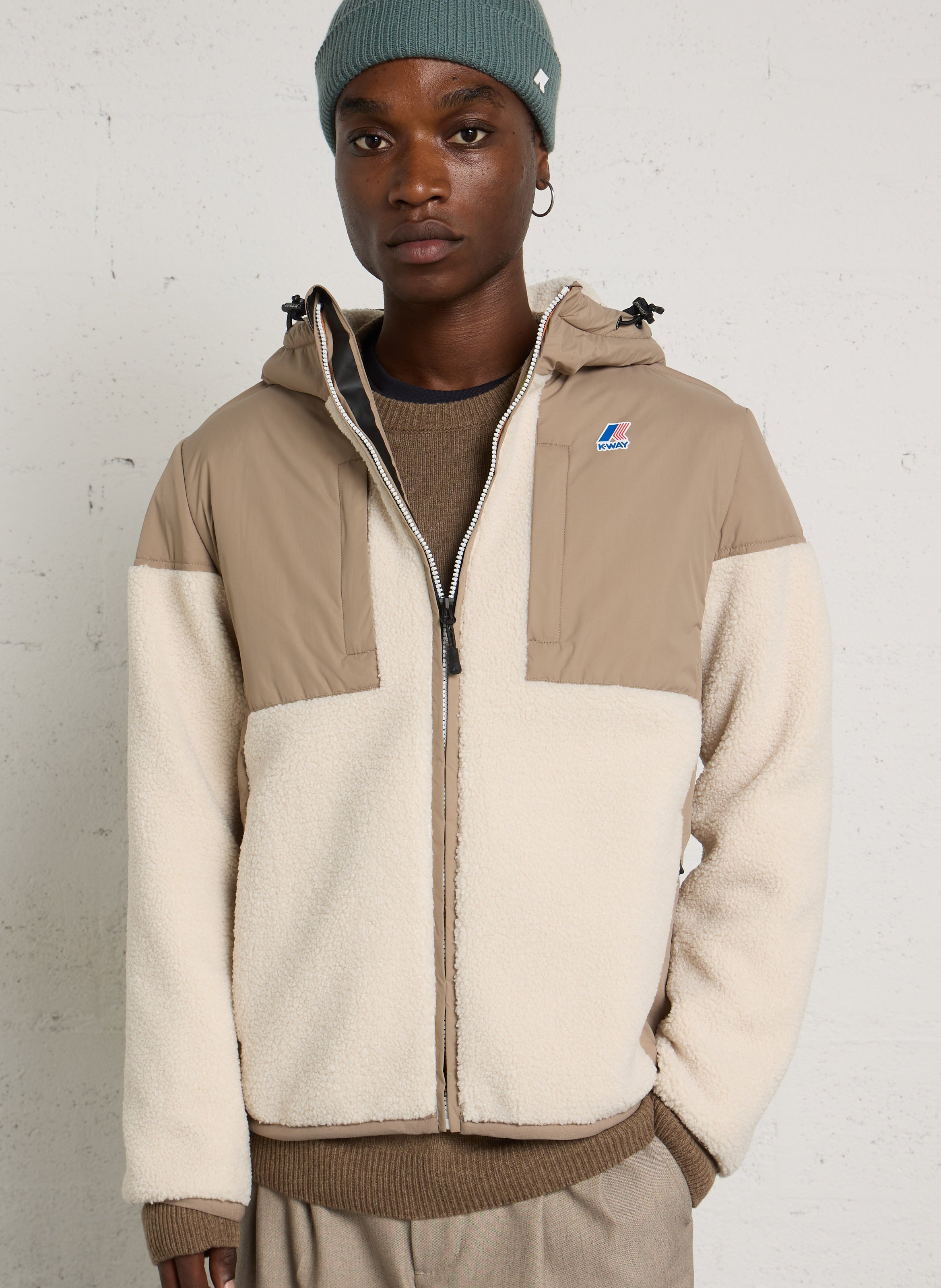 Polaire col montant  K-WAY Beige