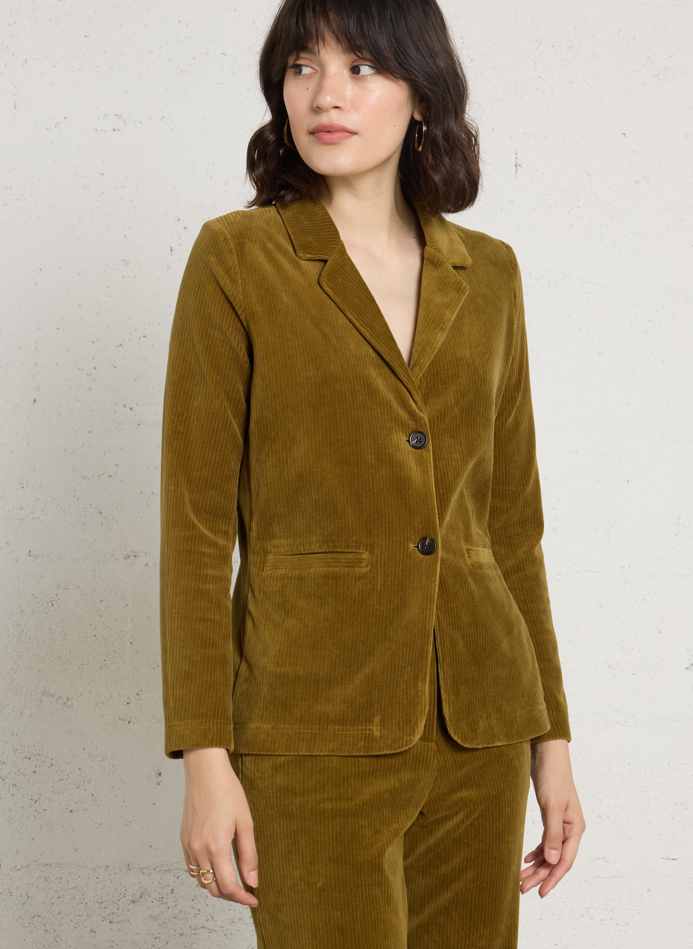 Baumwoll-Mix-Jacke mit Reverskragen NICE THINGS