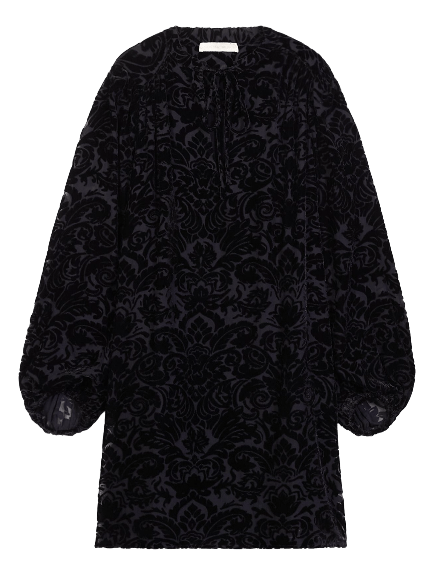 Short flared dress in jacquard velvet VANESSA BRUNO Black