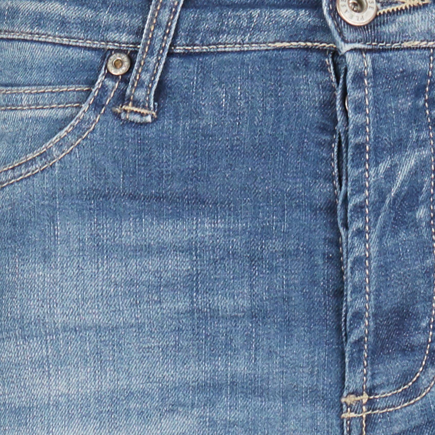 Jean cropped délavé PLEASE Bleu