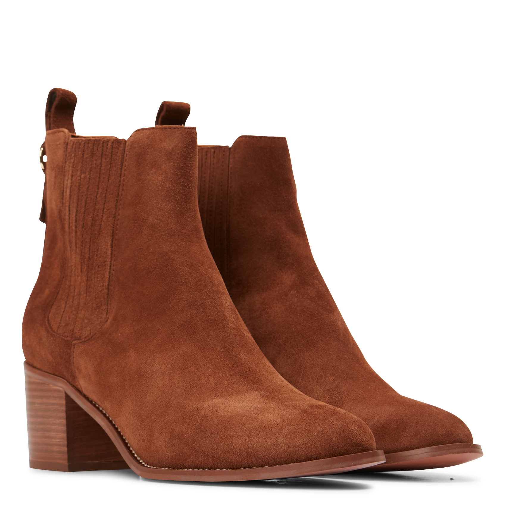 Leren enkellaarzen MAISON TOUFET Bruin