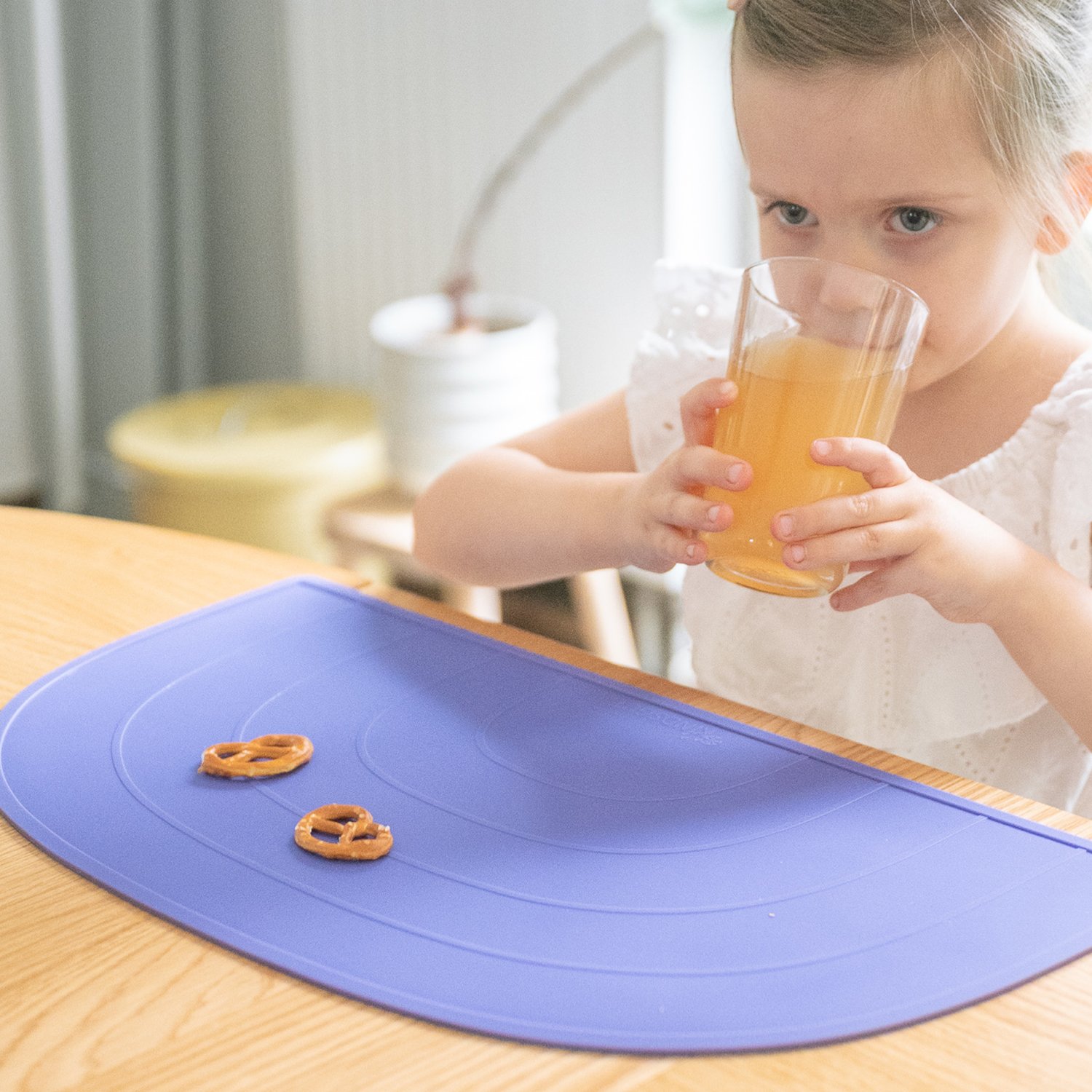 Set de table arc-en-ciel en silicone KINDSGUT Violet