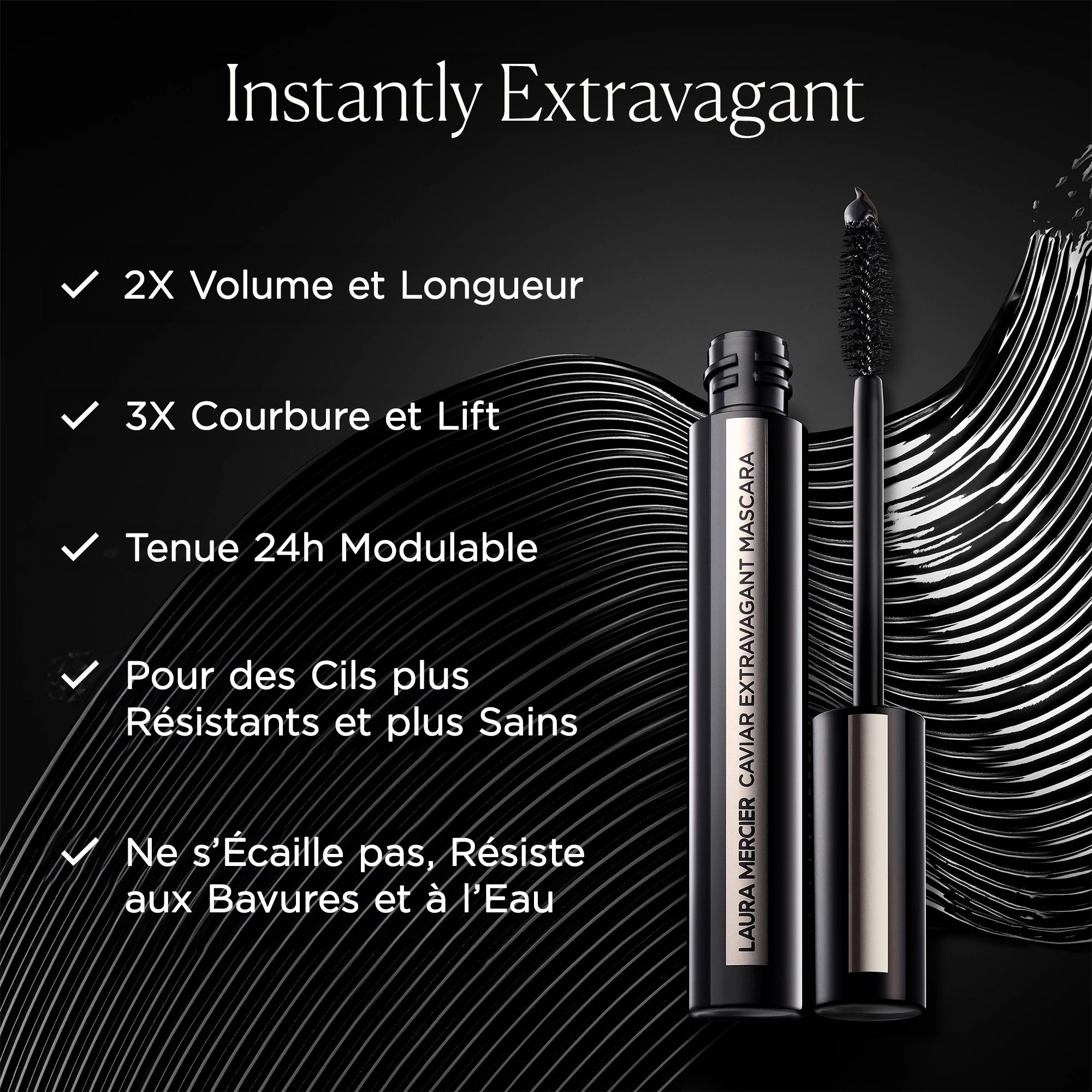 CAVIAR EXTRAVAGANT MASCARA LAURA MERCIER Noir